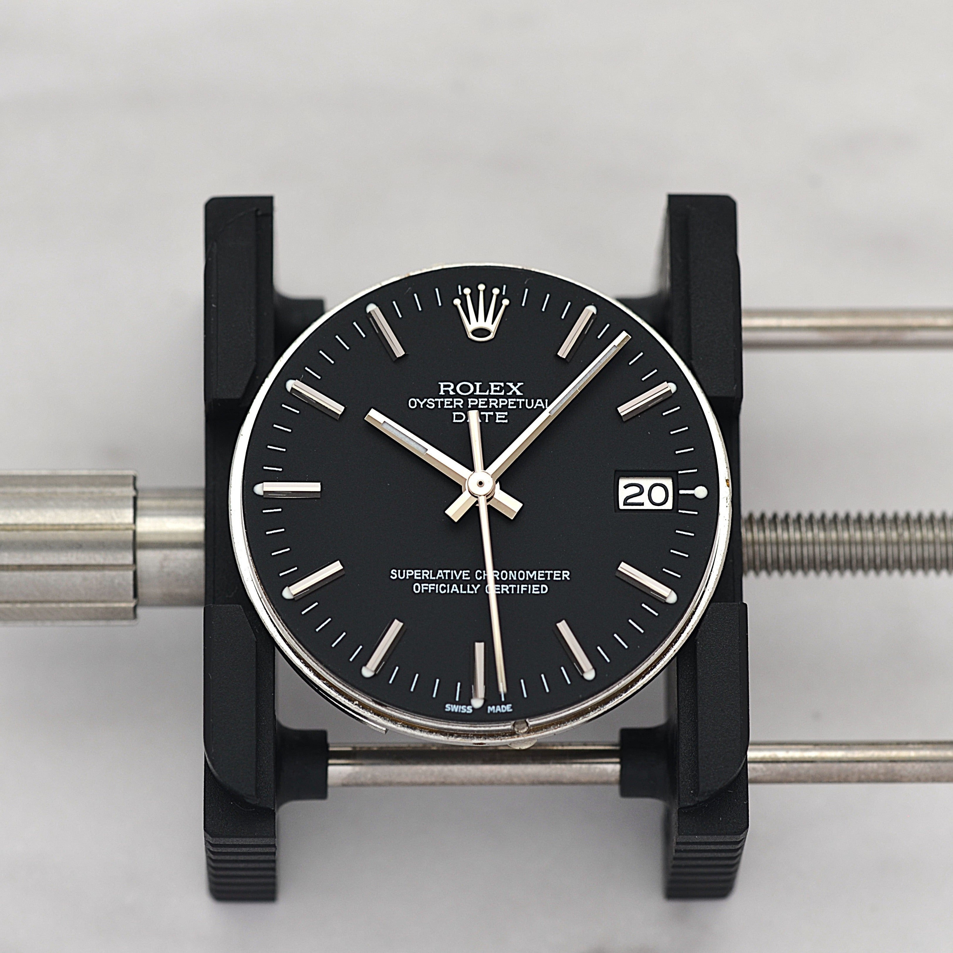 【ROLEX 】ロレックス パーペチュアルデイト Ref.1500 Black 1971年Ⅱ期製 ルミノバ夜光 国際サービス保証書付き