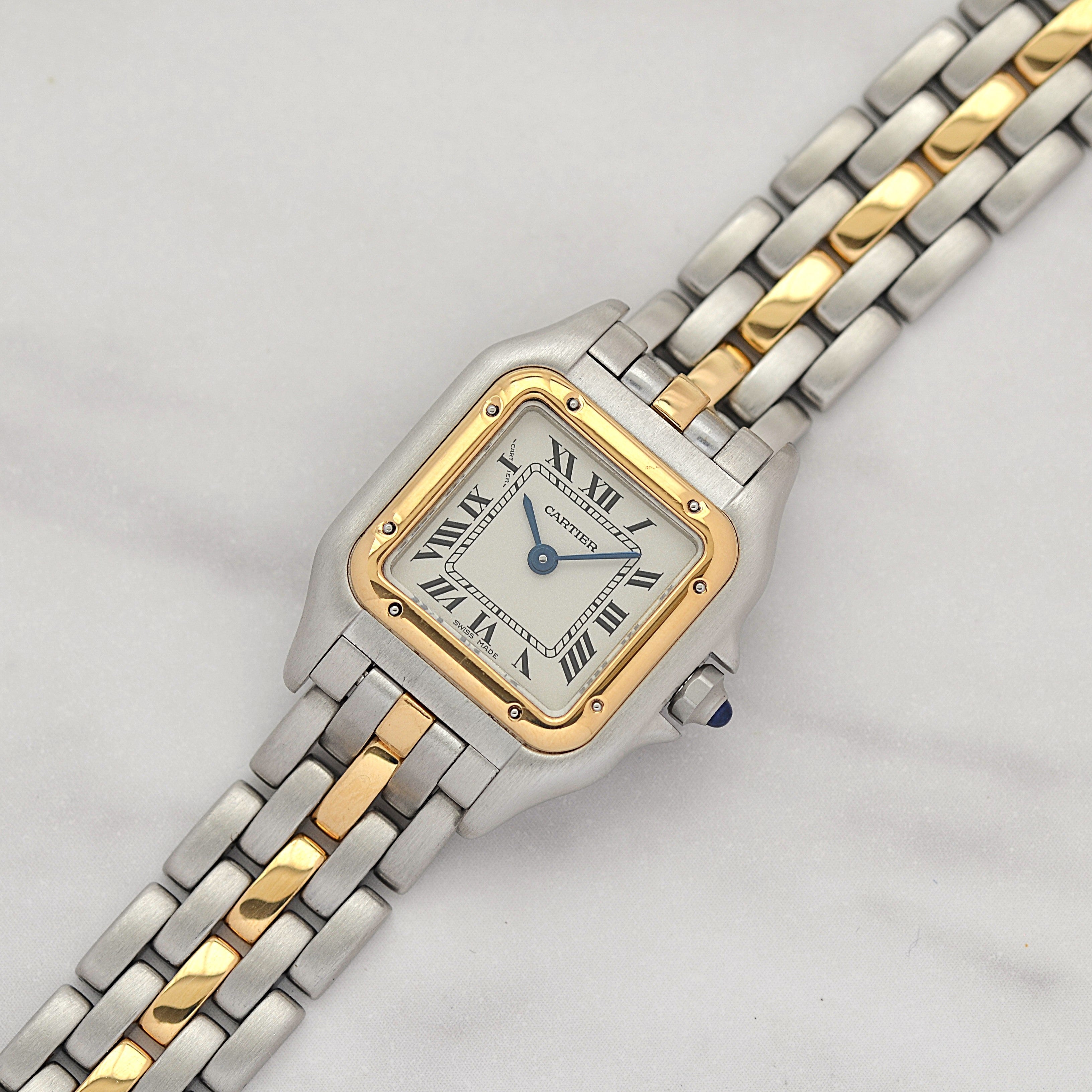【Cartier】カルティエ パンテールSM 1ロウ 18KYG×SS カルティエコンプリートサービス済み