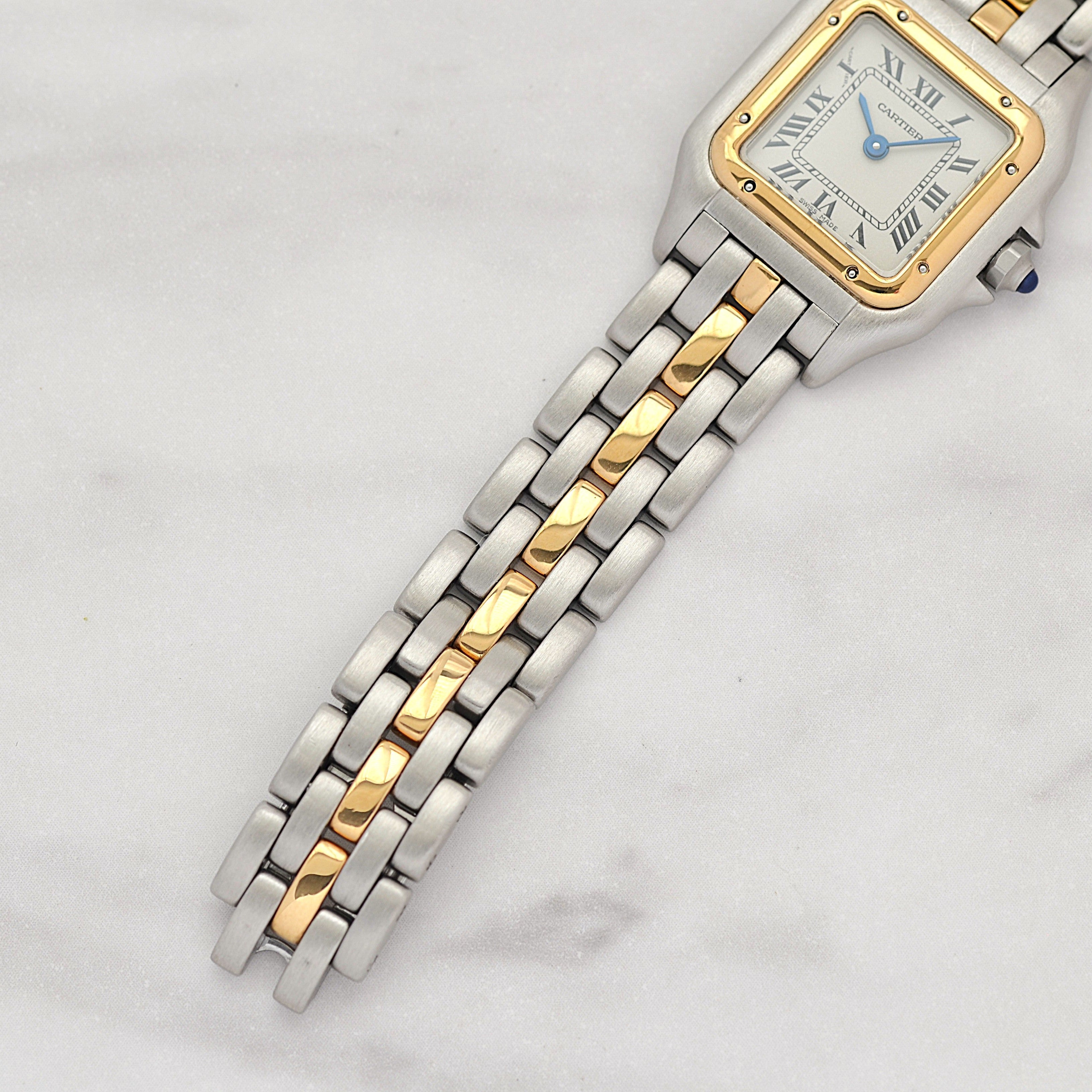 【Cartier】カルティエ パンテールSM 1ロウ 18KYG×SS カルティエコンプリートサービス済み