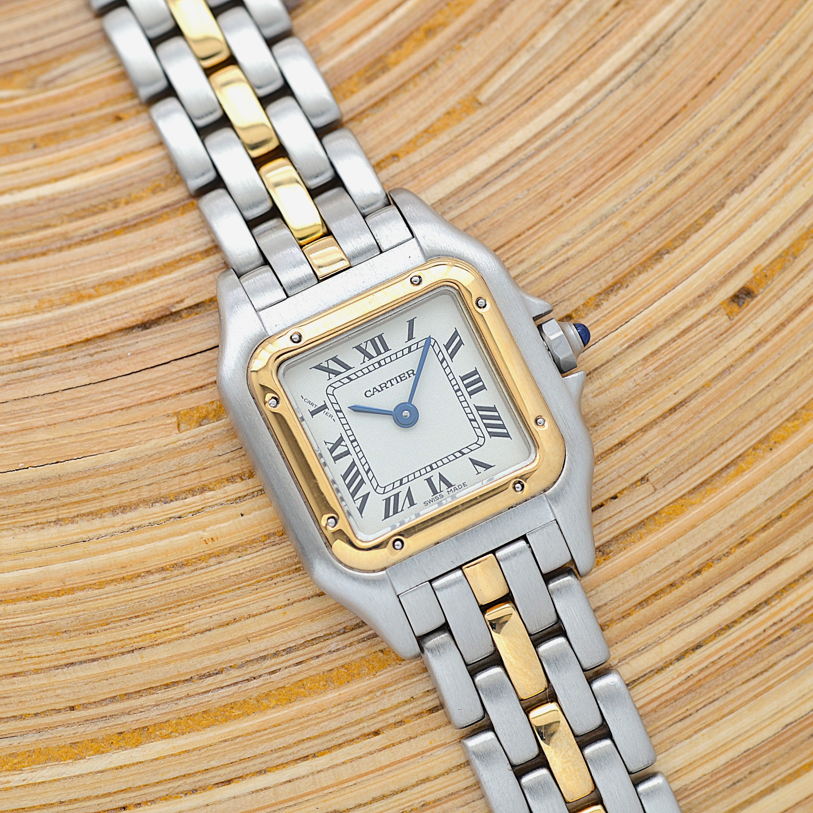 【Cartier】カルティエ パンテールSM 1ロウ 18KYG×SS カルティエコンプリートサービス済み