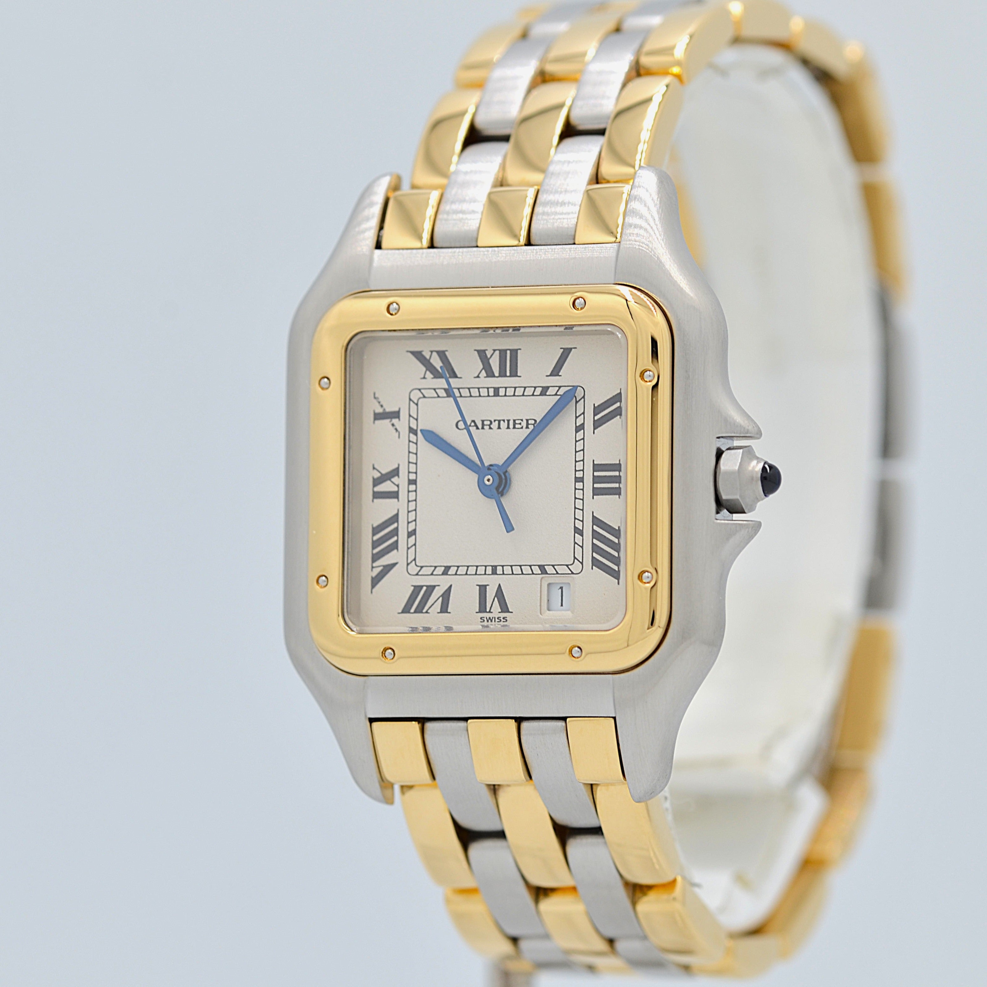 【Cartier】Cartier Panthère MM 3-Row 18K YG x SS, Cartier complete service performed