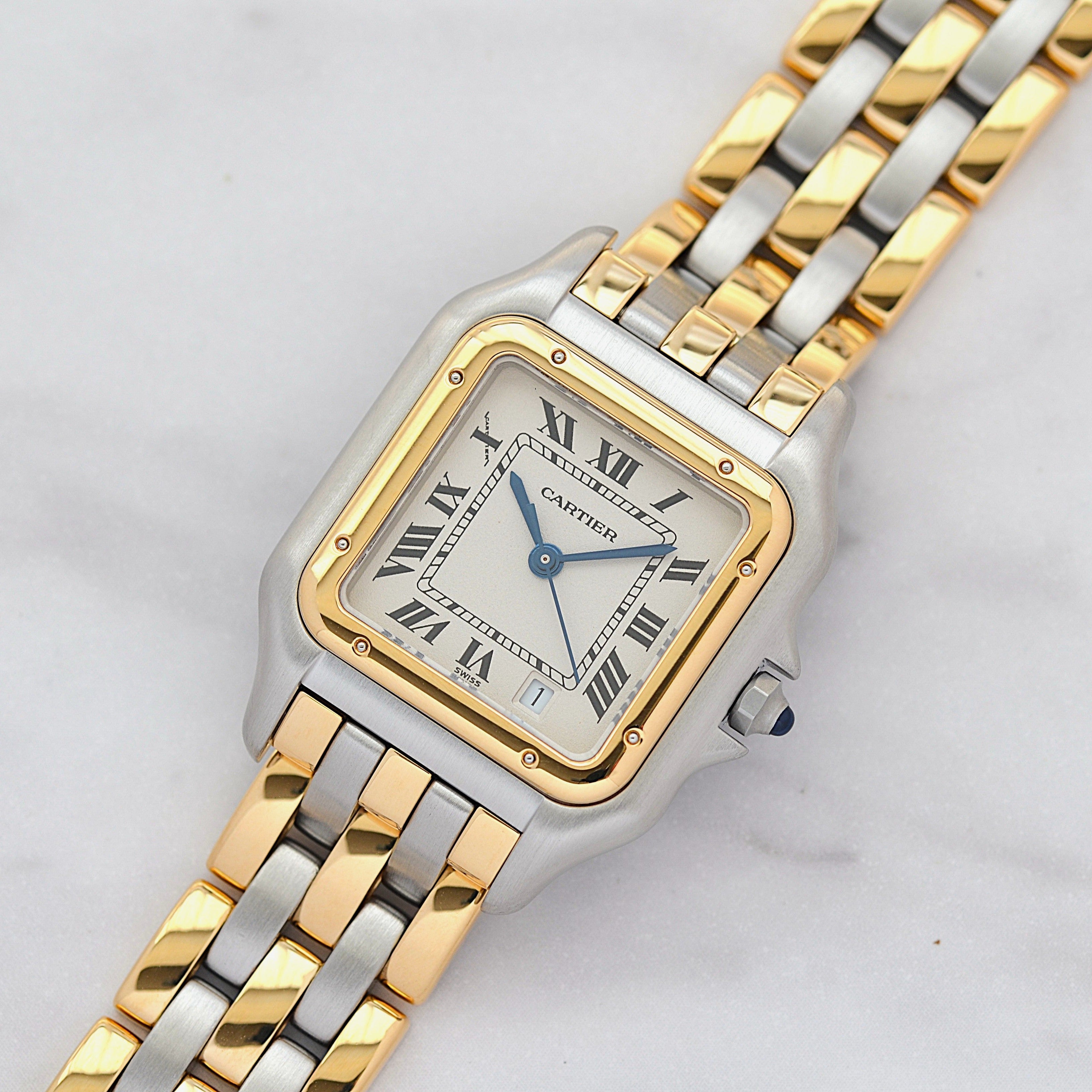 【Cartier】Cartier Panthère MM 3-Row 18K YG x SS, Cartier complete service performed
