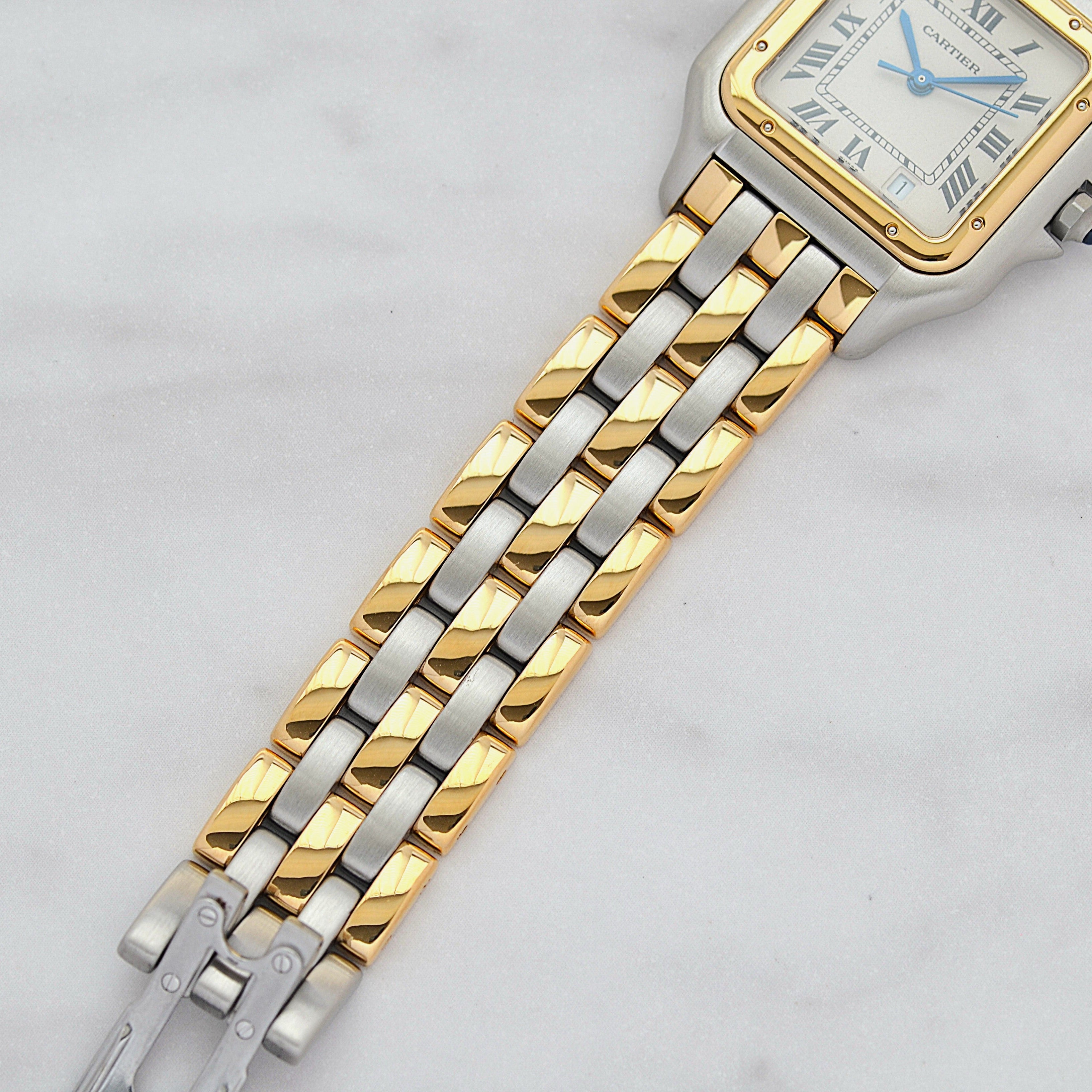 【Cartier】Cartier Panthère MM 3-Row 18K YG x SS, Cartier complete service performed