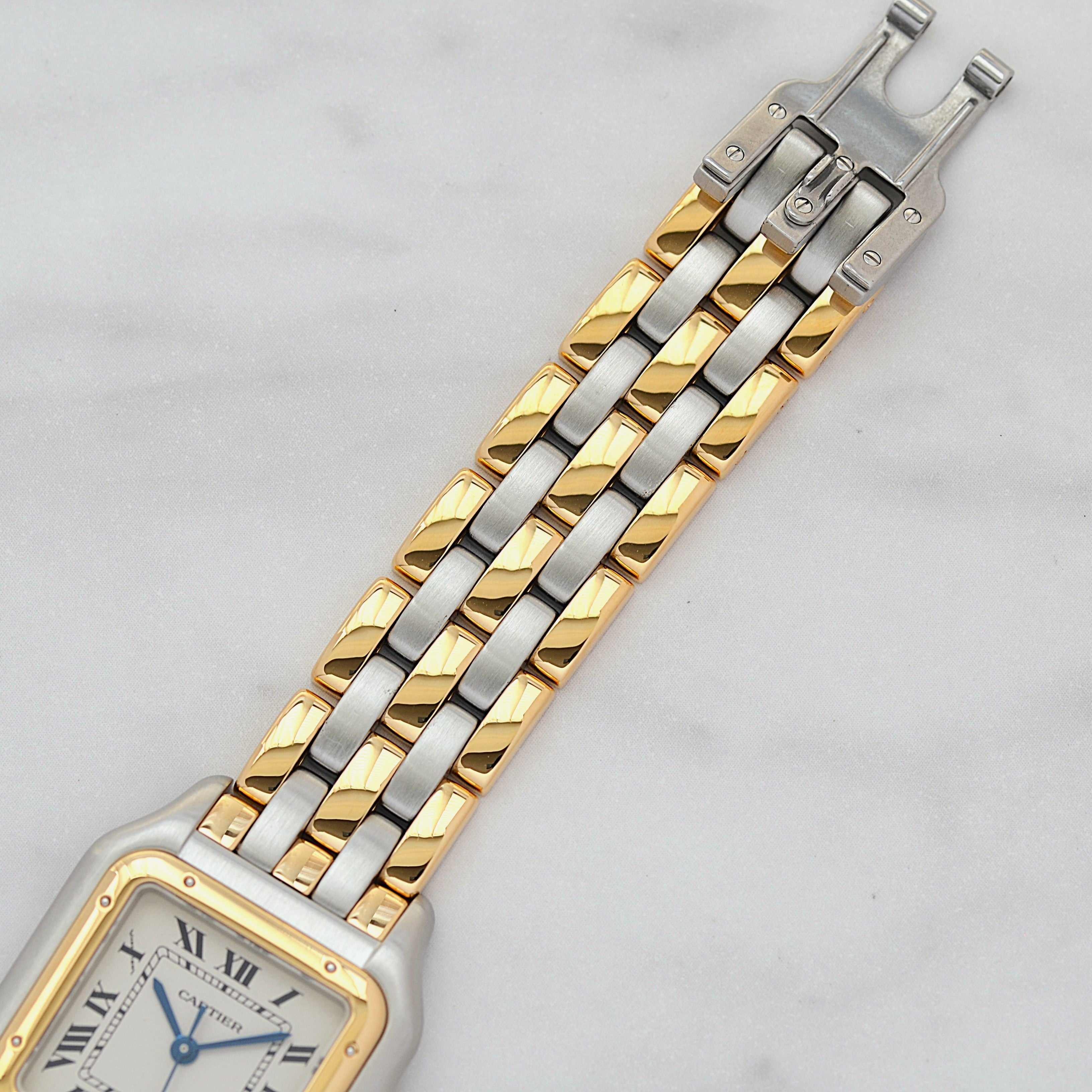 【Cartier】Cartier Panthère MM 3-Row 18K YG x SS, Cartier complete service performed