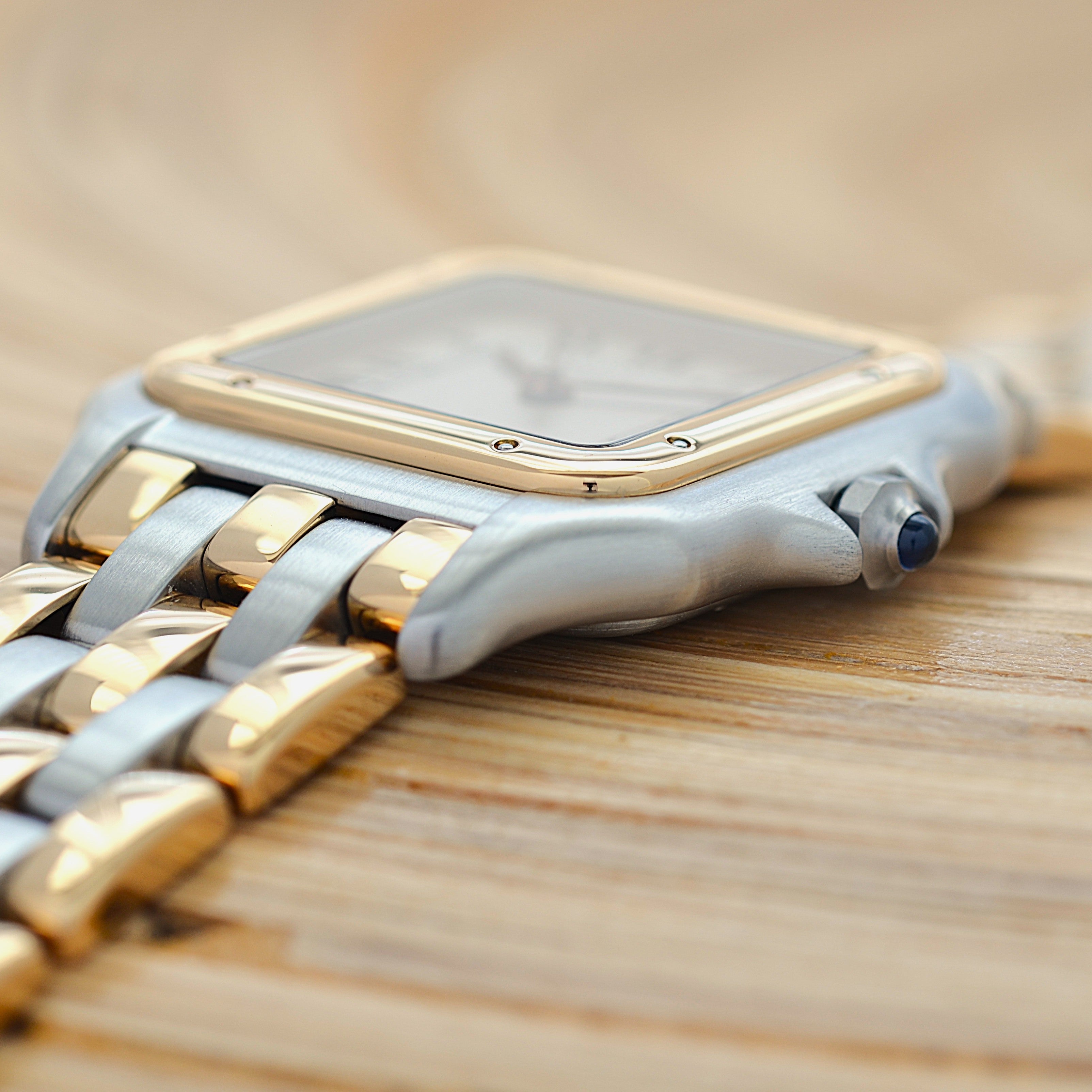 【Cartier】Cartier Panthère MM 3-Row 18K YG x SS, Cartier complete service performed
