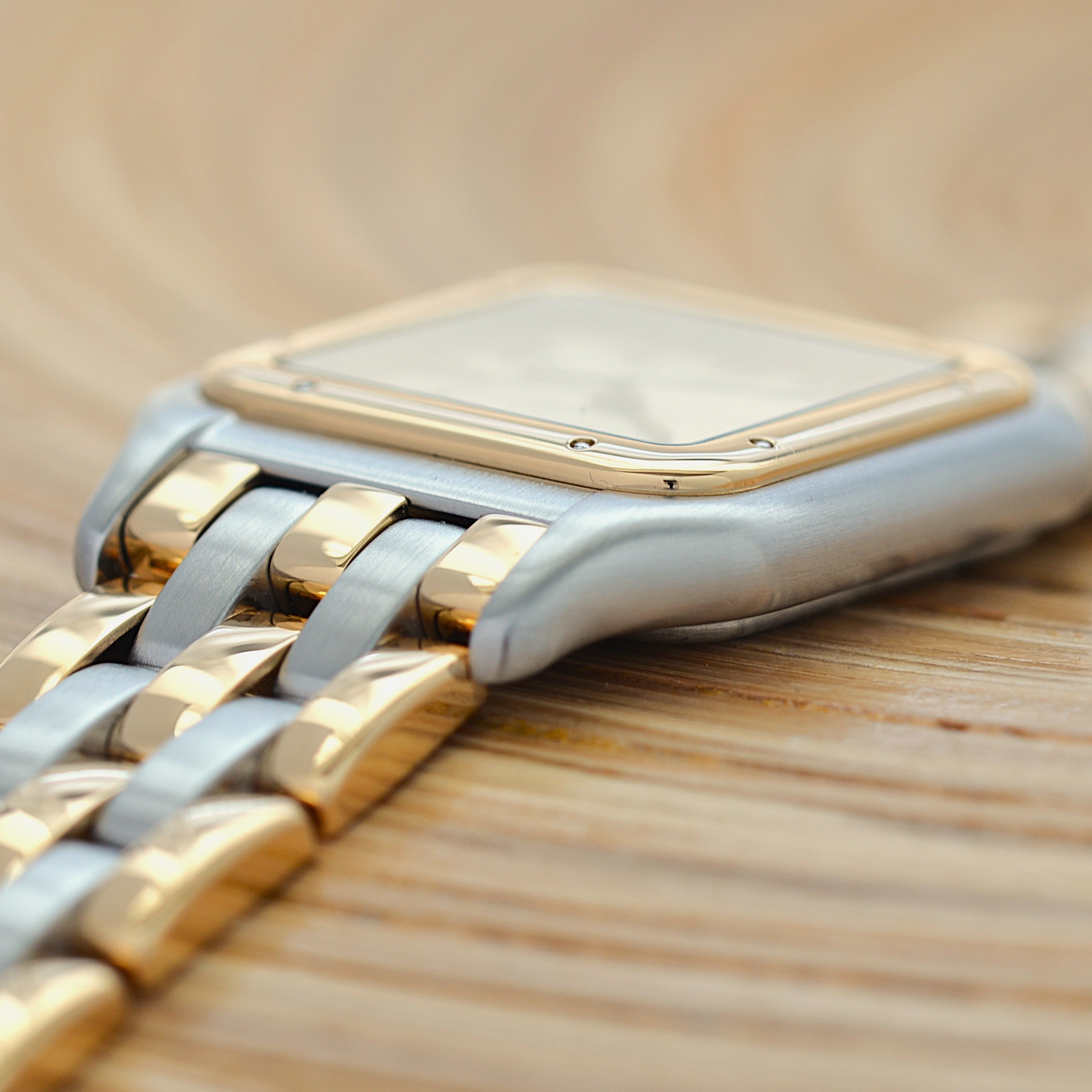 【Cartier】Cartier Panthère MM 3-Row 18K YG x SS, Cartier complete service performed