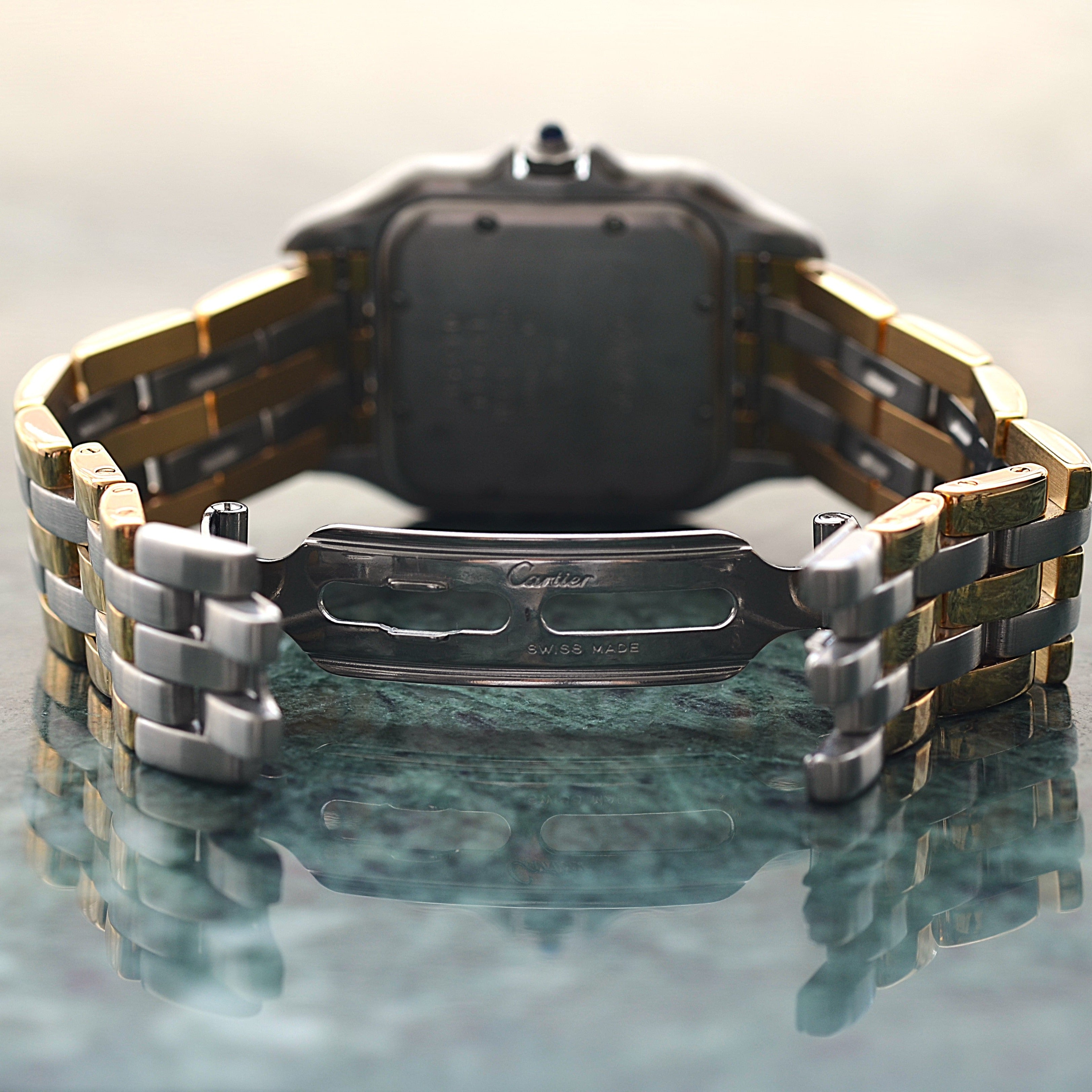 【Cartier】Cartier Panthère MM 3-Row 18K YG x SS, Cartier complete service performed