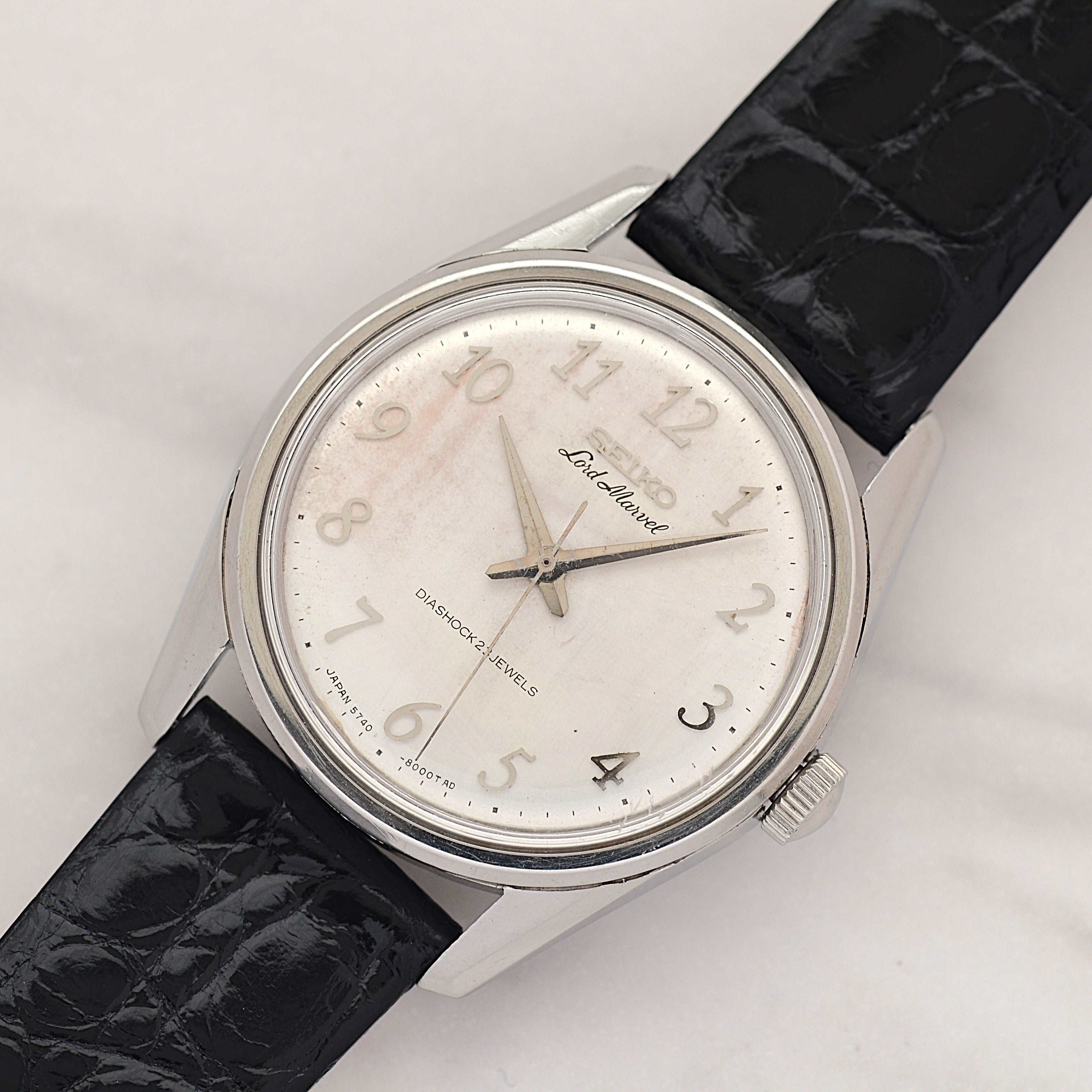 【SEIKO】セイコー ロードマーベル SS アラビア 5740-8000 純正尾錠付き