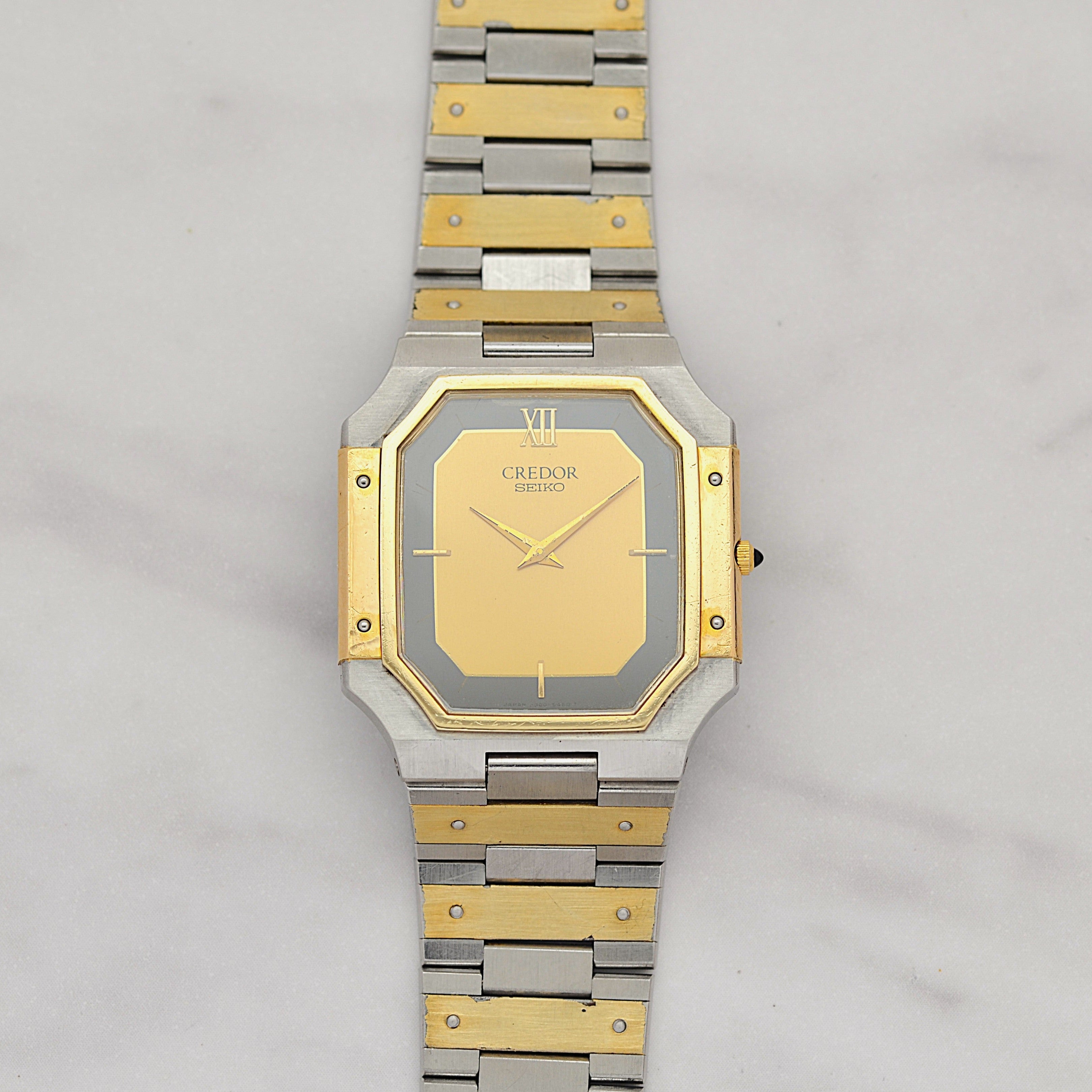 【SEIKO】 セイコー クレドール 14KYG×SS 9300-5320 1981年11月製造