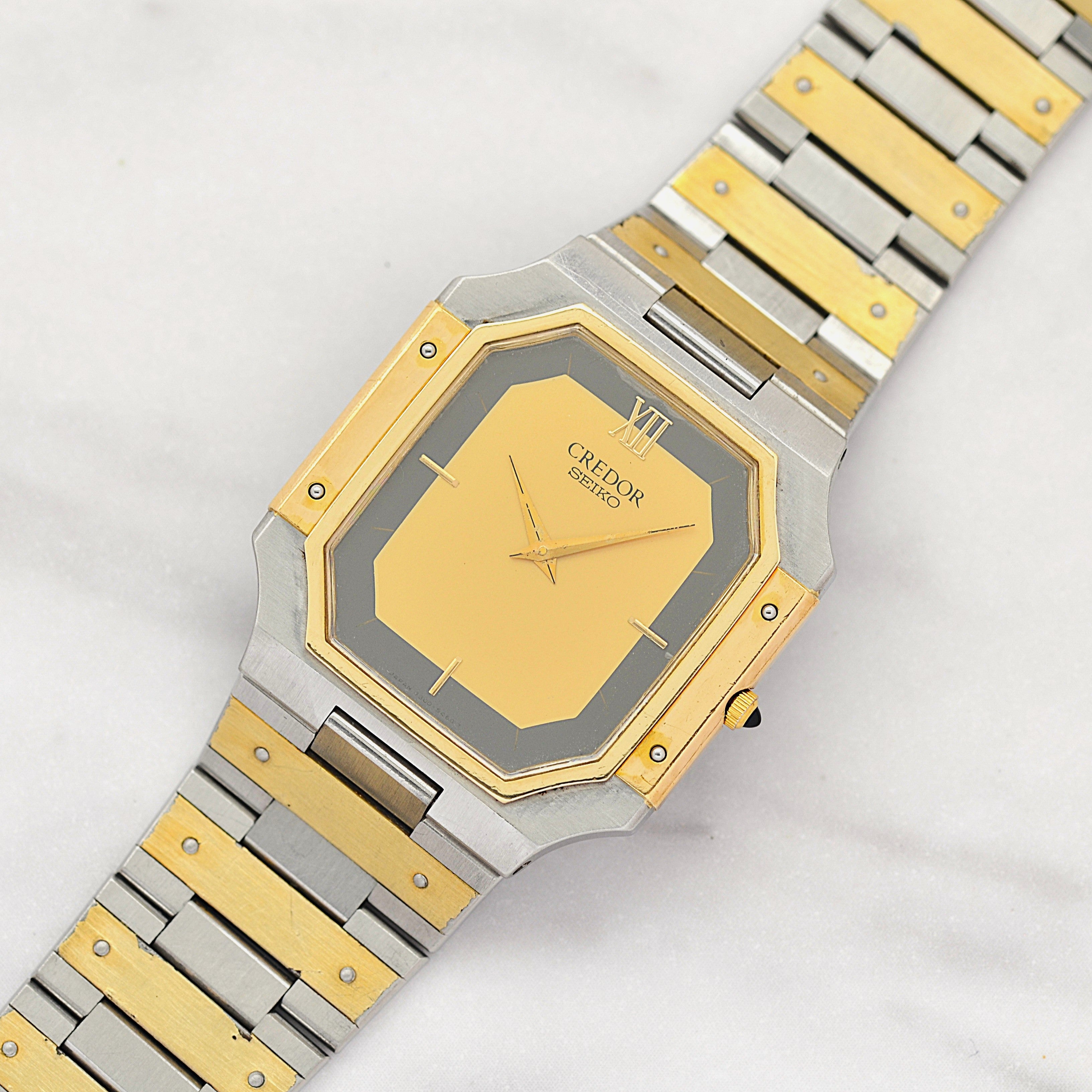 【SEIKO】 セイコー クレドール 14KYG×SS 9300-5320 1981年11月製造