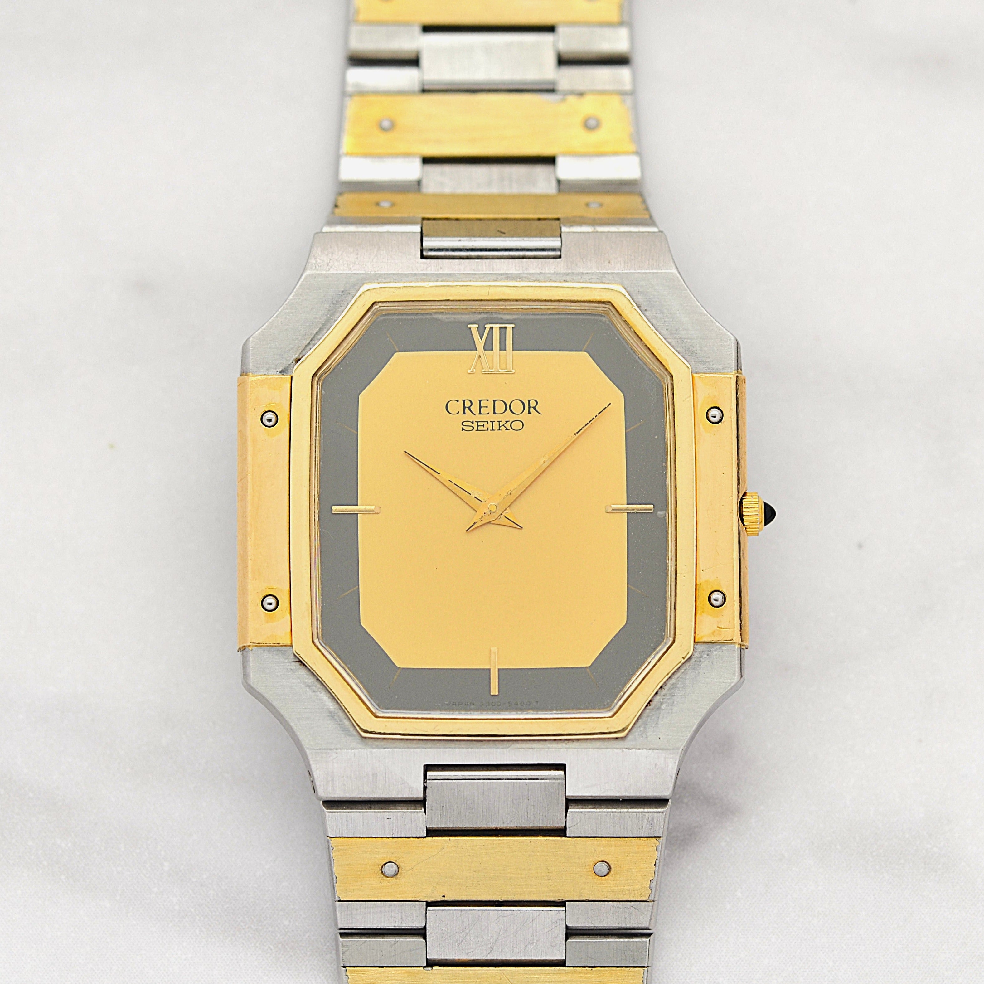 【SEIKO】 セイコー クレドール 14KYG×SS 9300-5320 1981年11月製造