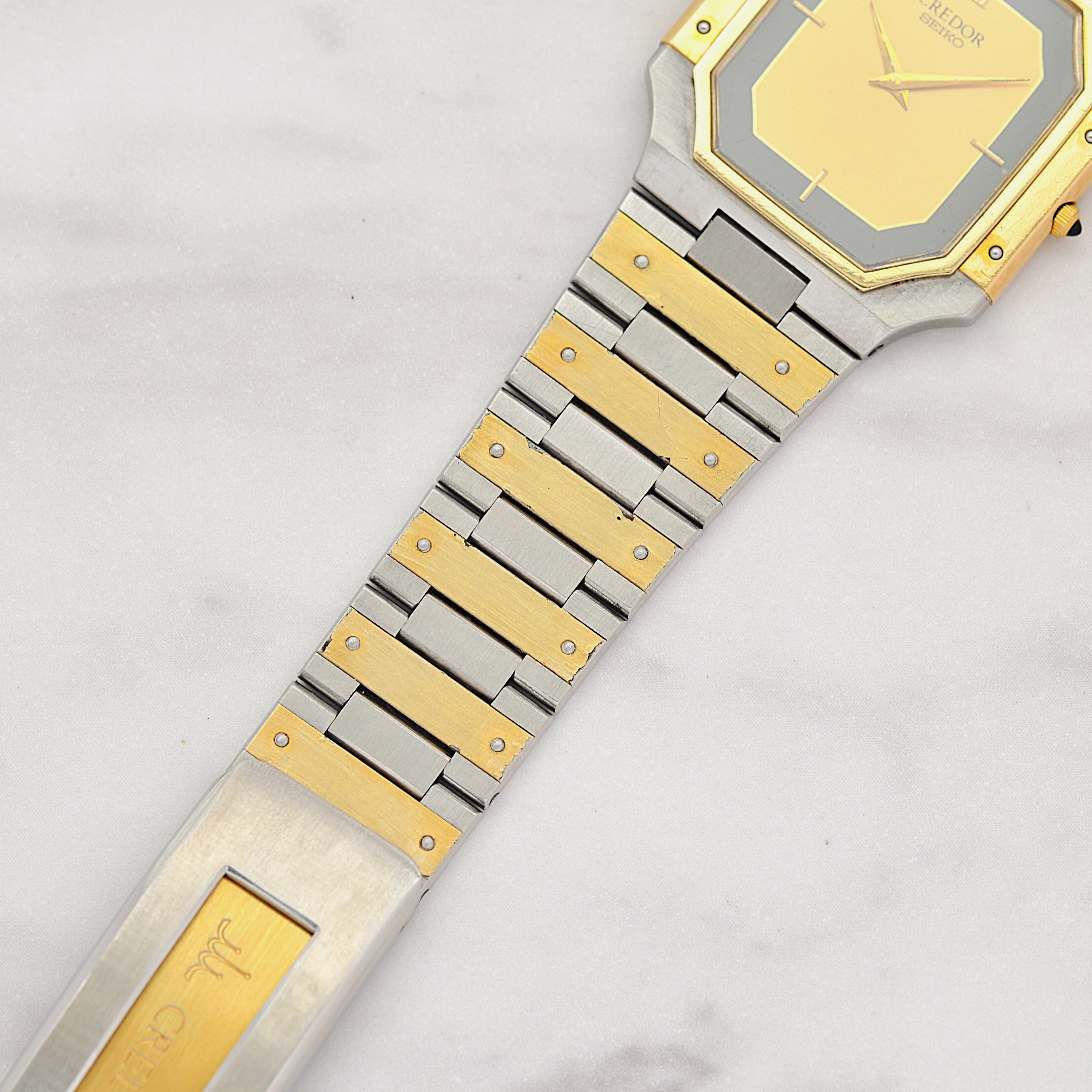 【SEIKO】 セイコー クレドール 14KYG×SS 9300-5320 1981年11月製造