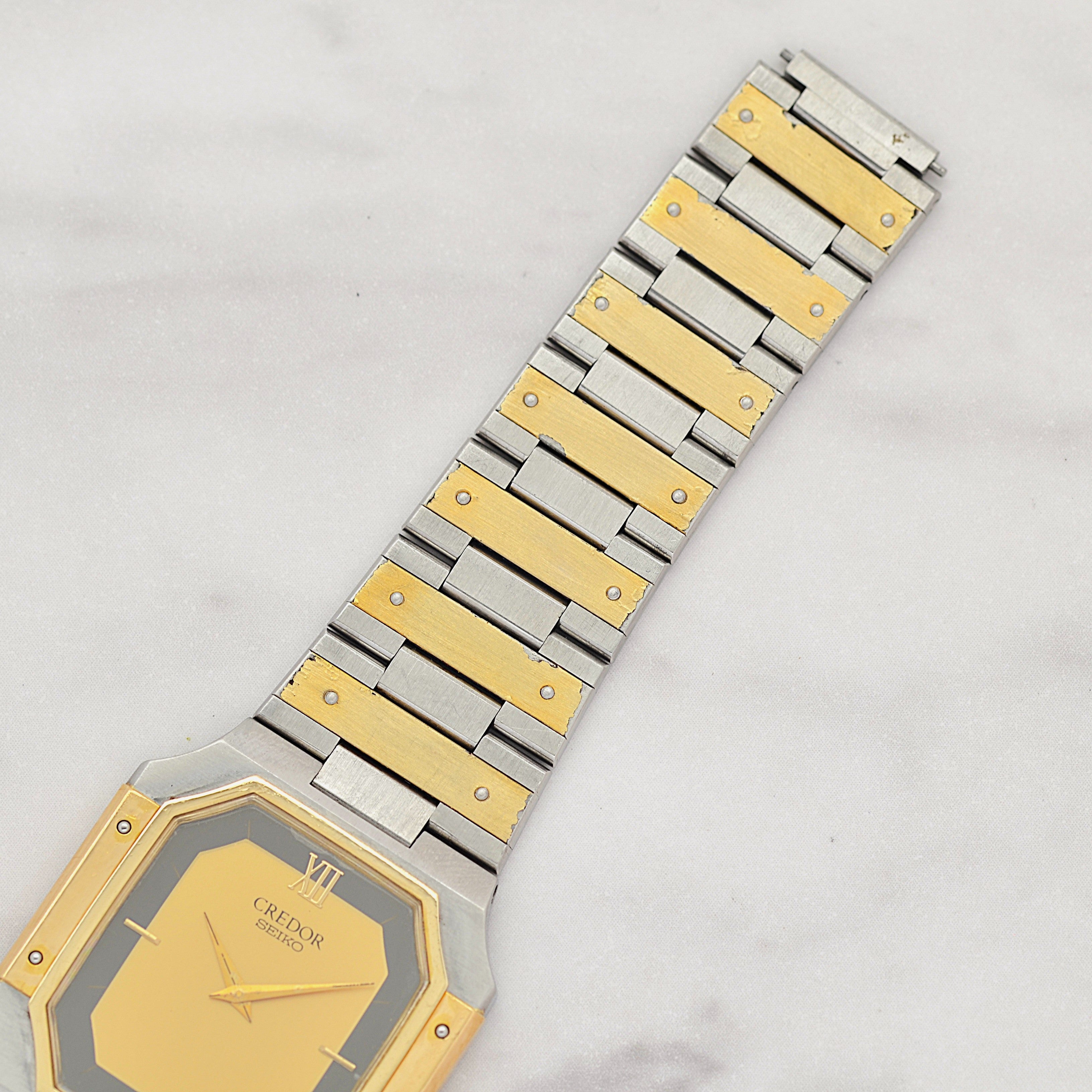 【SEIKO】 セイコー クレドール 14KYG×SS 9300-5320 1981年11月製造