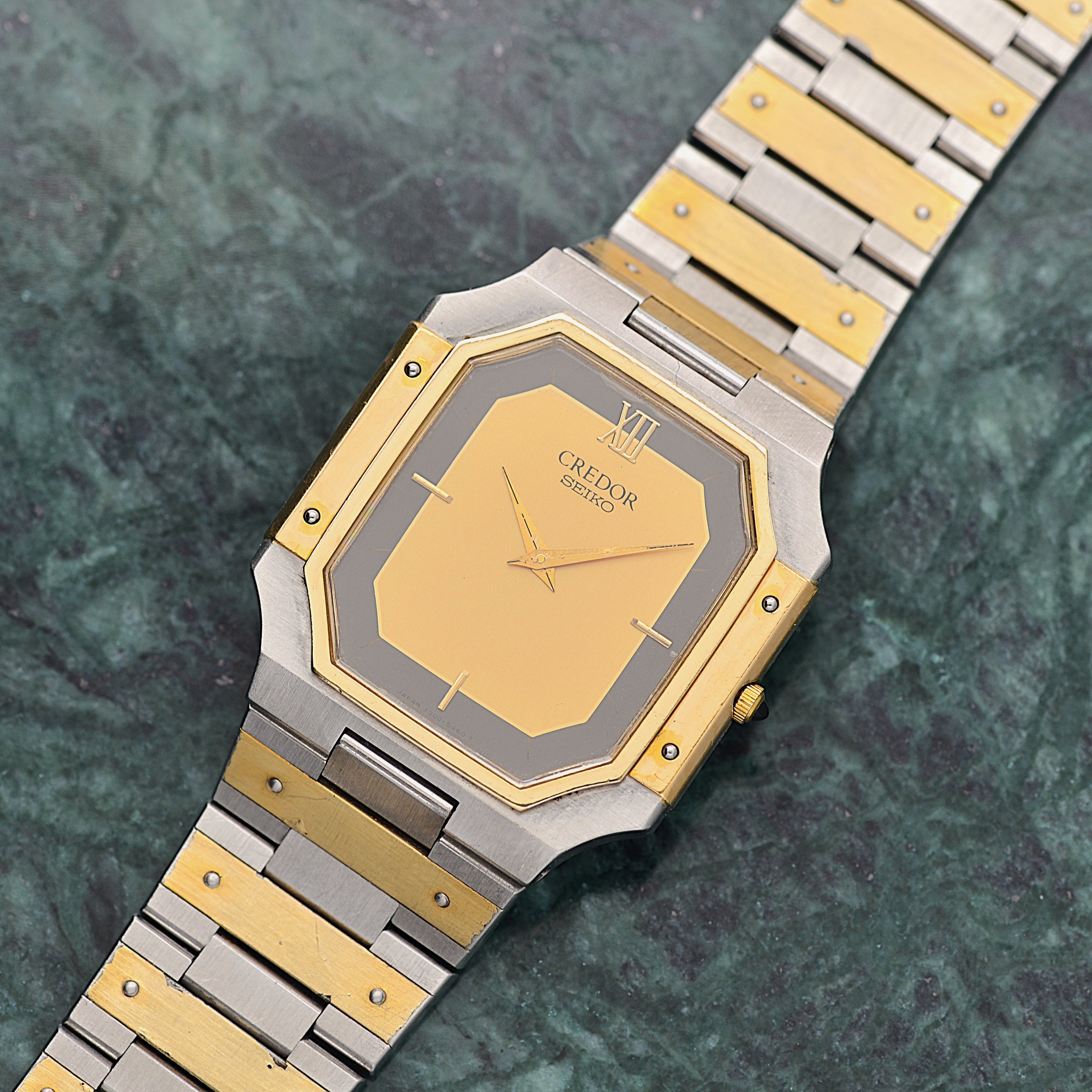 【SEIKO】 セイコー クレドール 14KYG×SS 9300-5320 1981年11月製造