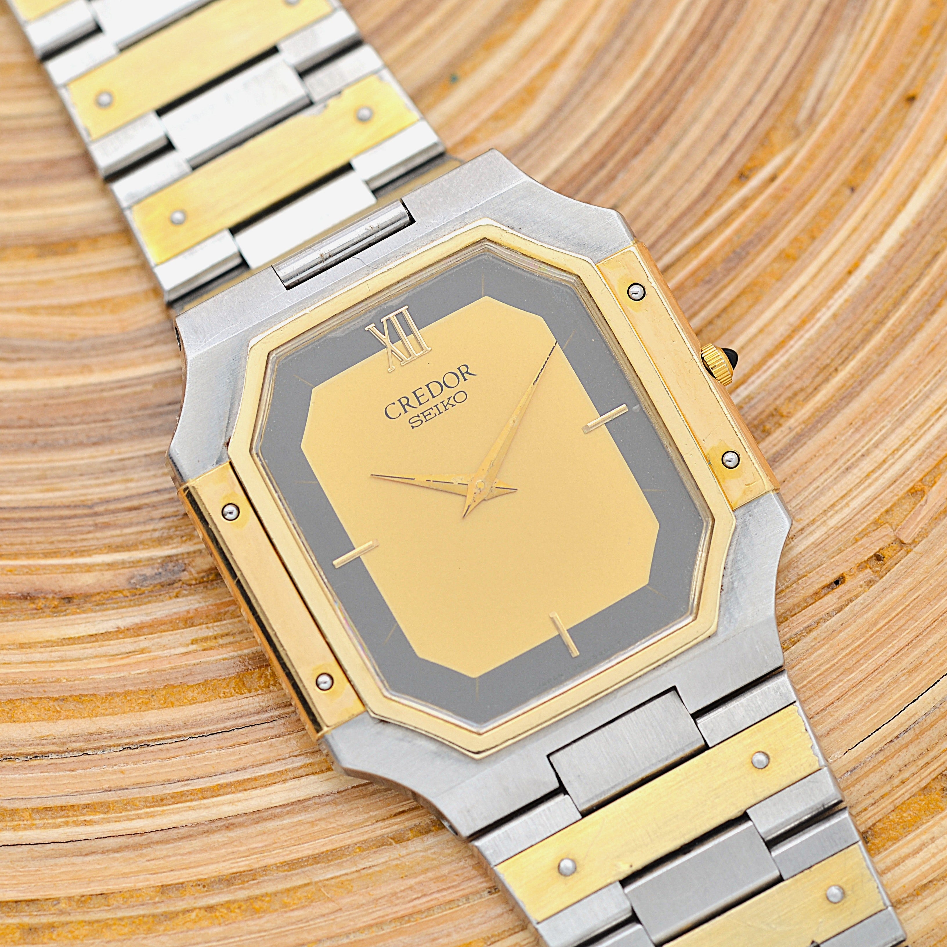 【SEIKO】 セイコー クレドール 14KYG×SS 9300-5320 1981年11月製造