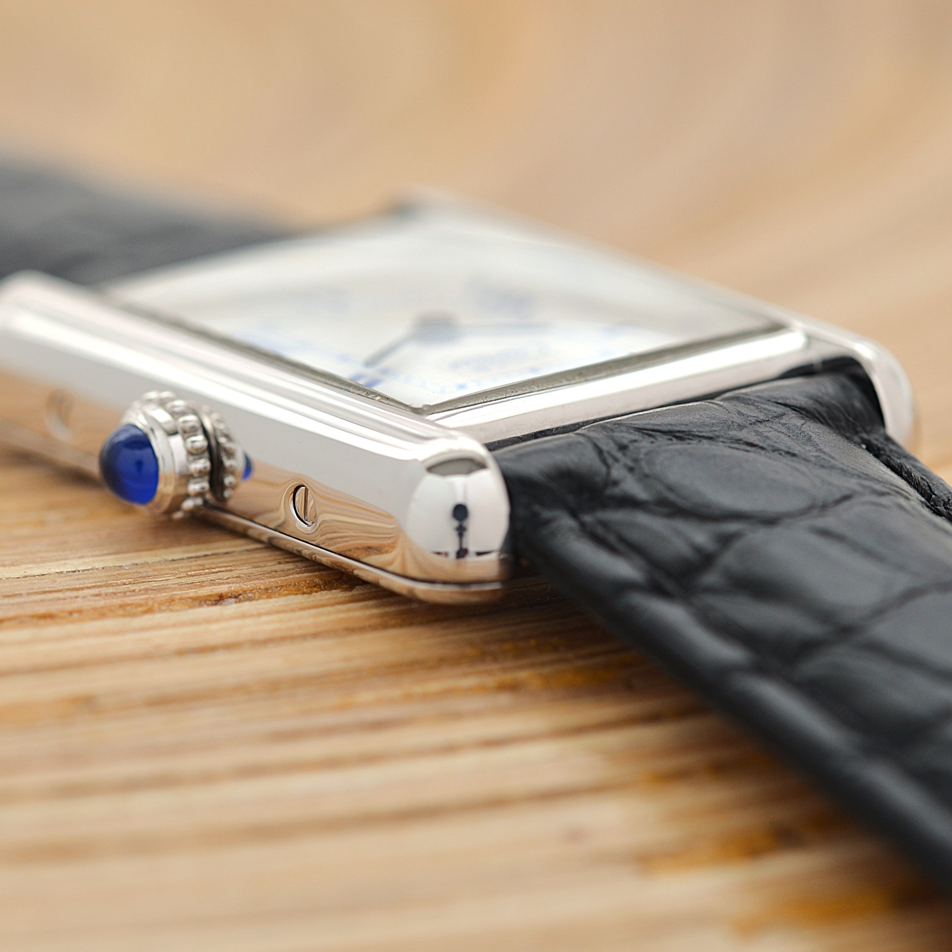 【Cartier】カルティエ マストタンクSM 後期型 飛びローマ 純正Dバックル付き