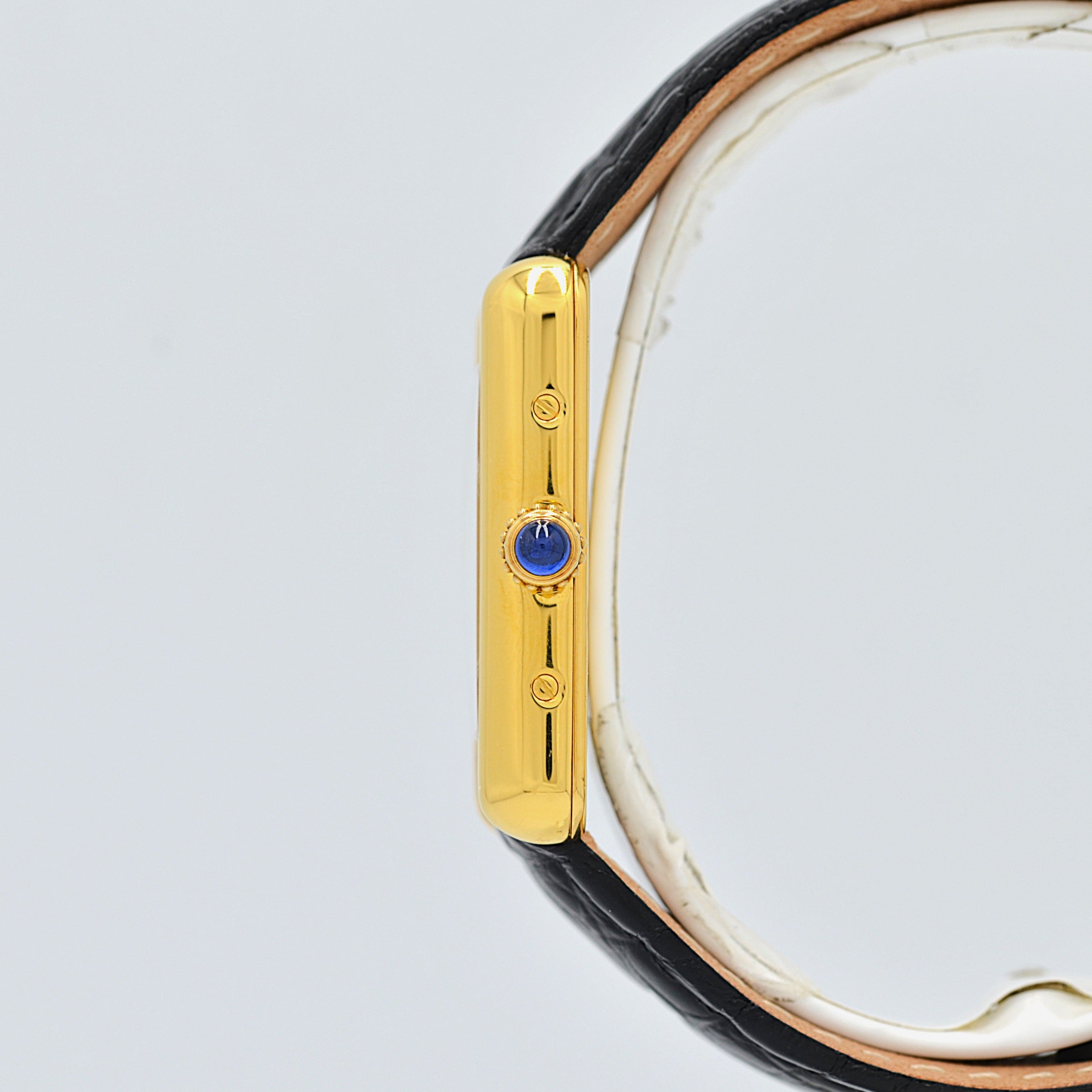 【Cartier】Cartier Must Tank SM, late model, telephone dial, with original deployant buckle