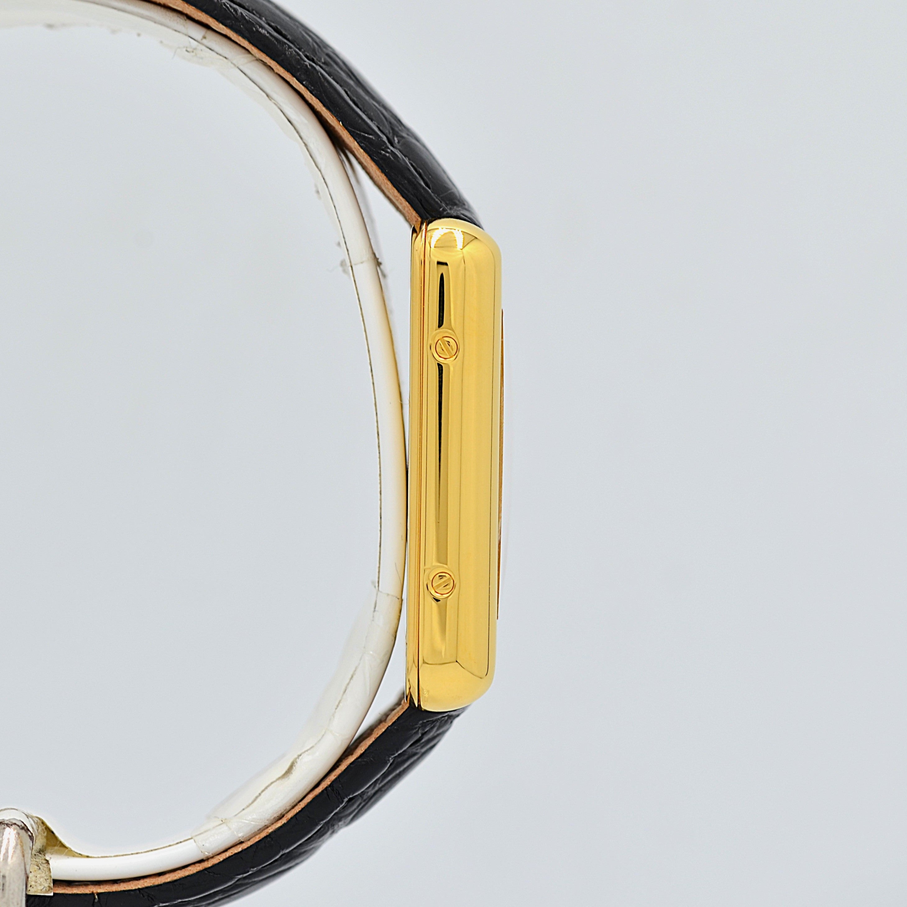 【Cartier】Cartier Must Tank SM, late model, telephone dial, with original deployant buckle