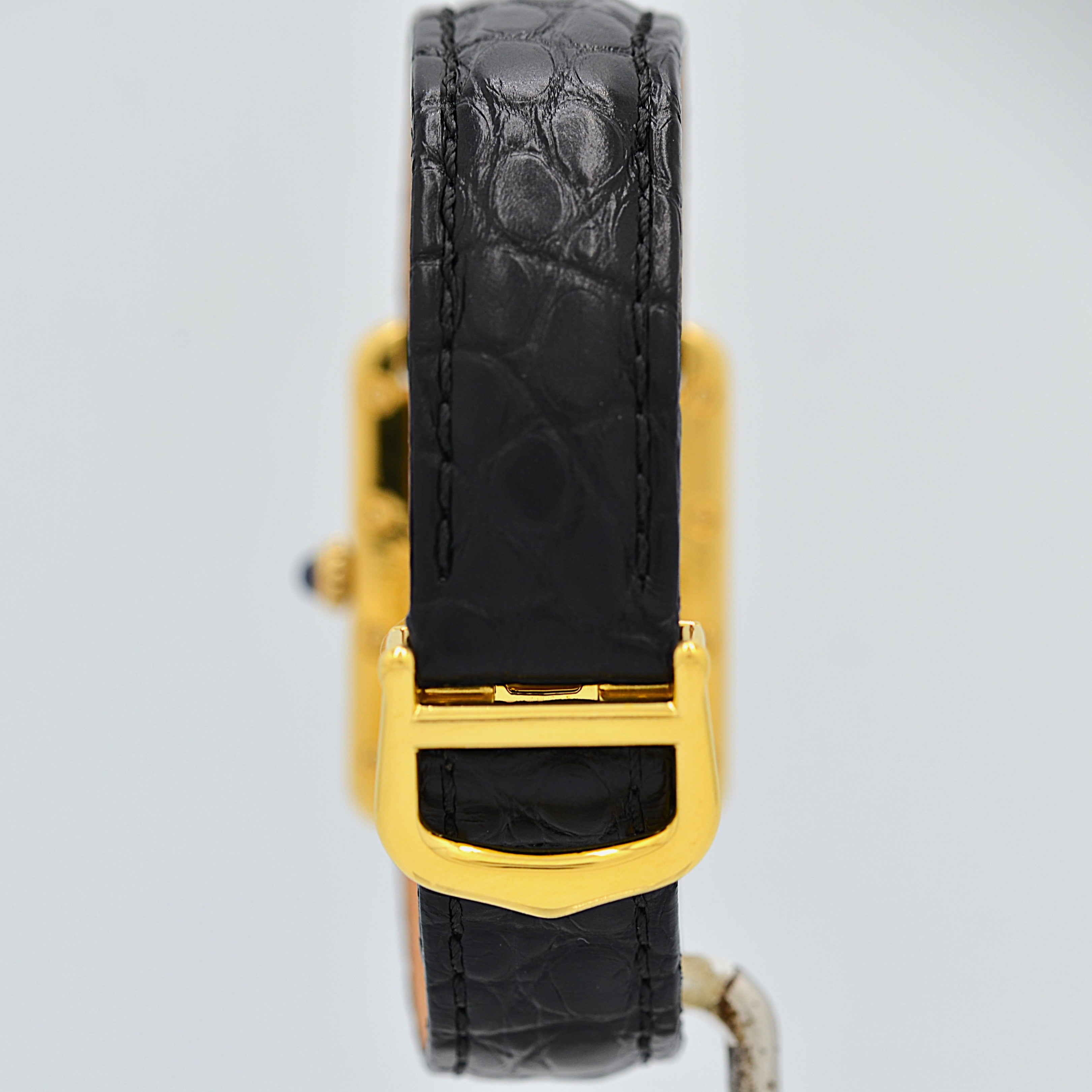 【Cartier】Cartier Must Tank SM, late model, telephone dial, with original deployant buckle
