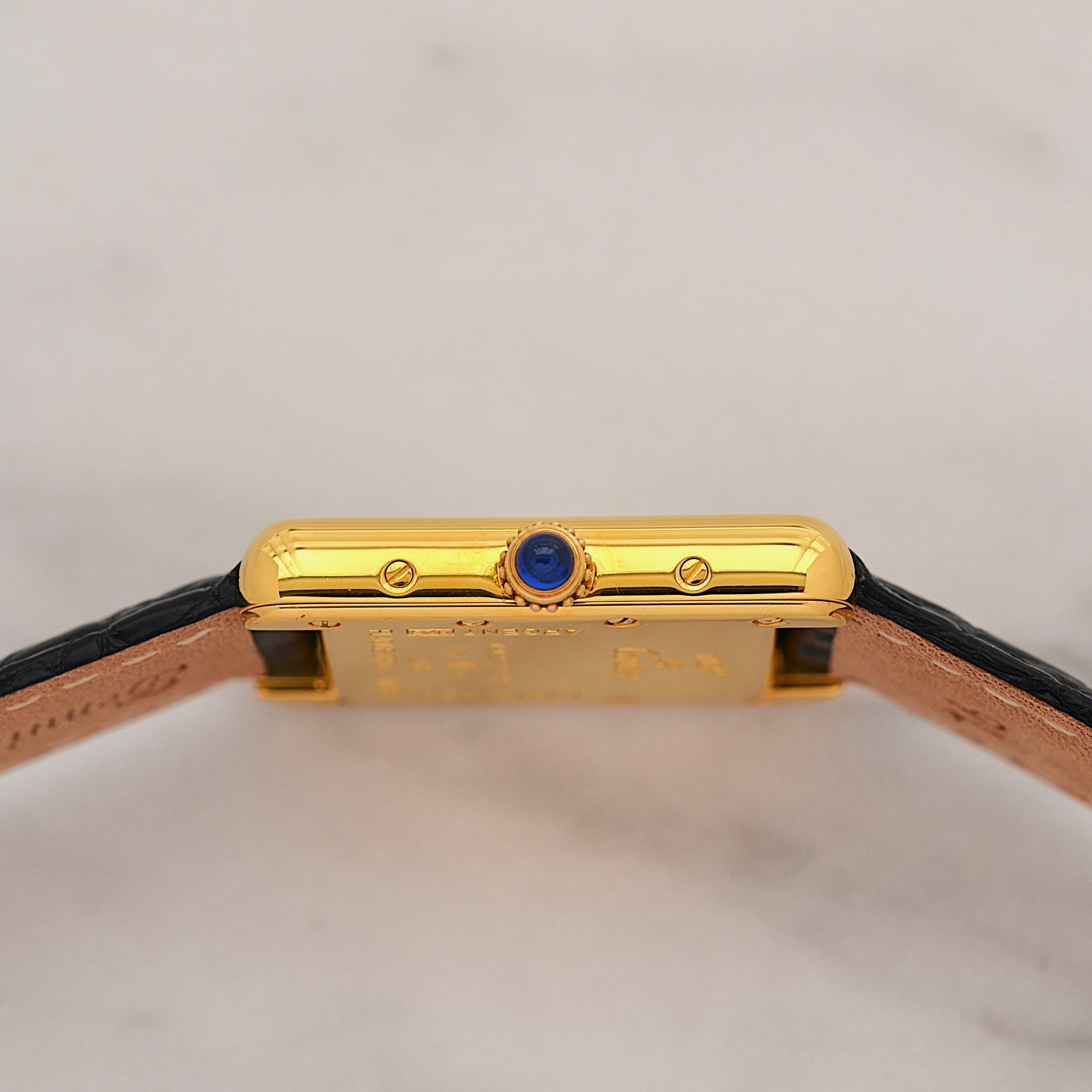 【Cartier】Cartier Must Tank SM, late model, telephone dial, with original deployant buckle