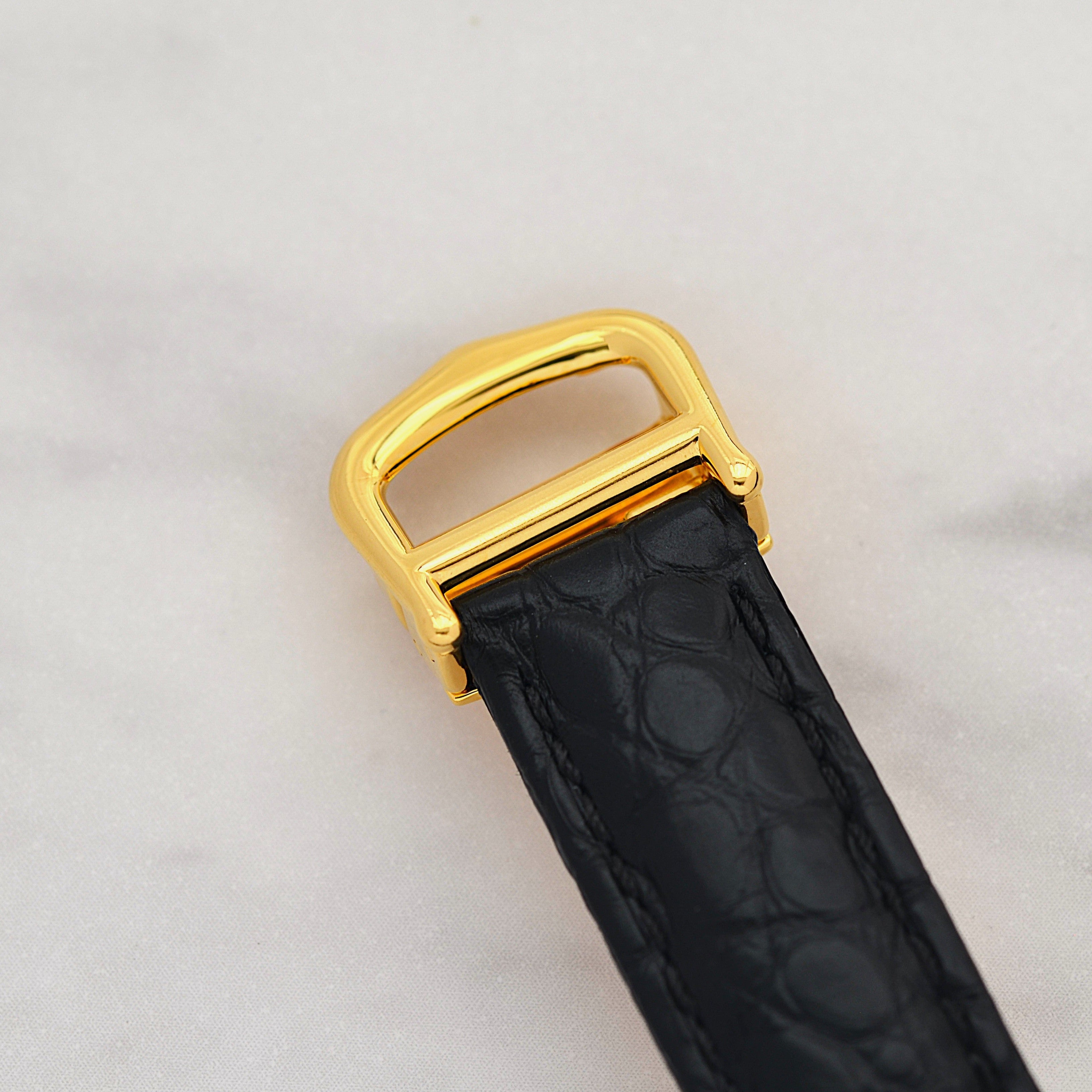 【Cartier】Cartier Must Tank SM, late model, telephone dial, with original deployant buckle