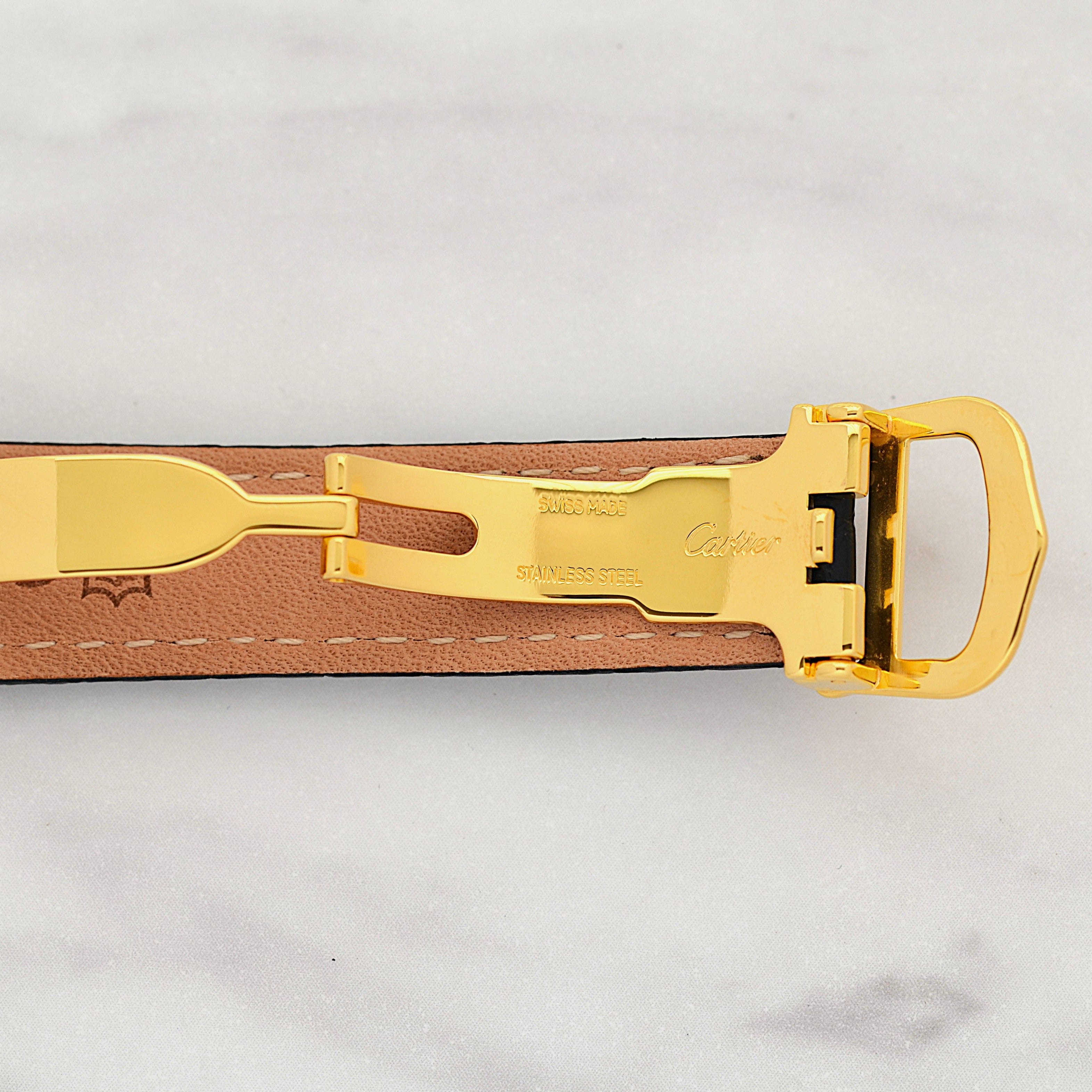 【Cartier】Cartier Must Tank SM, late model, telephone dial, with original deployant buckle