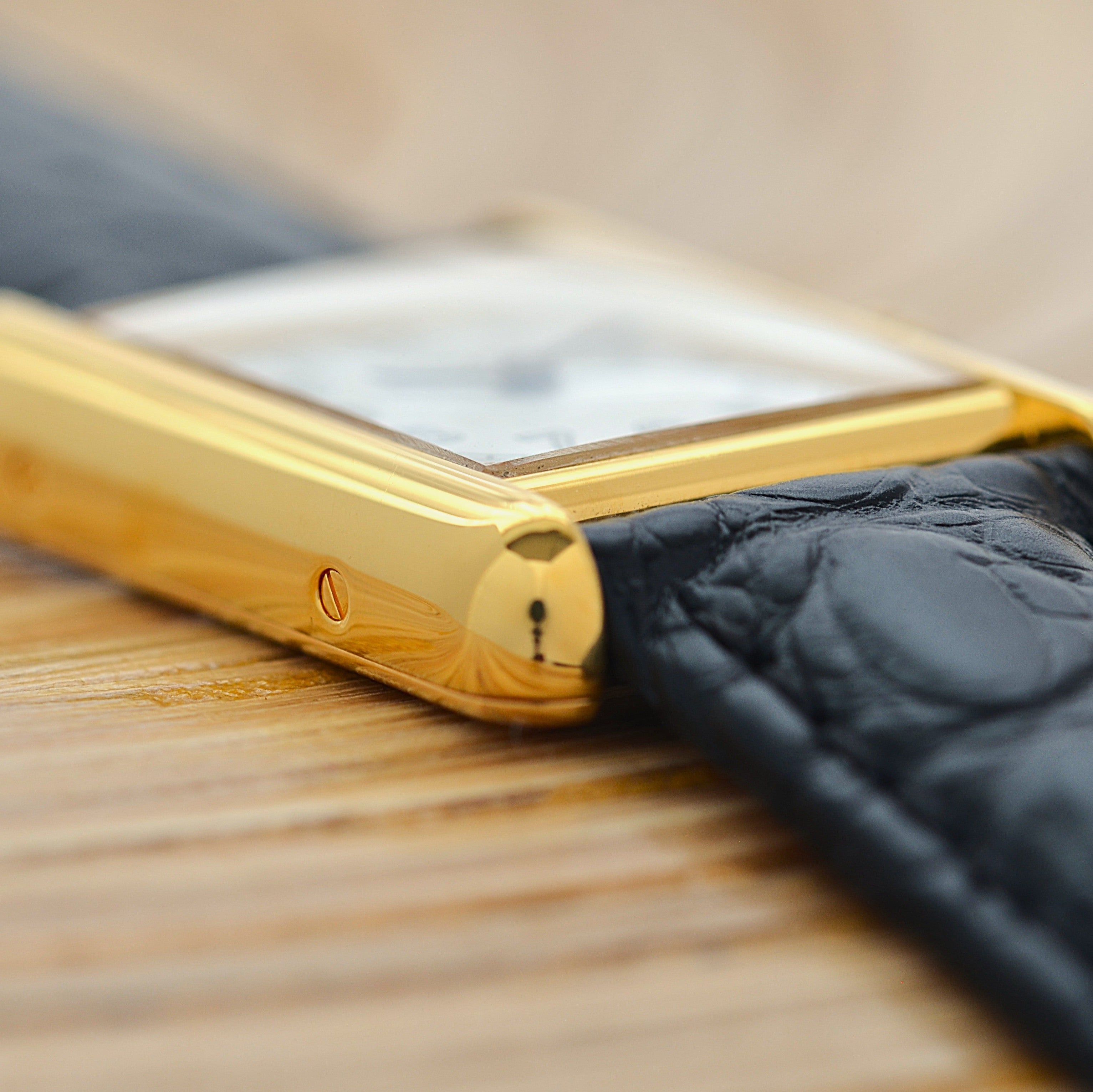 【Cartier】Cartier Must Tank SM, late model, telephone dial, with original deployant buckle