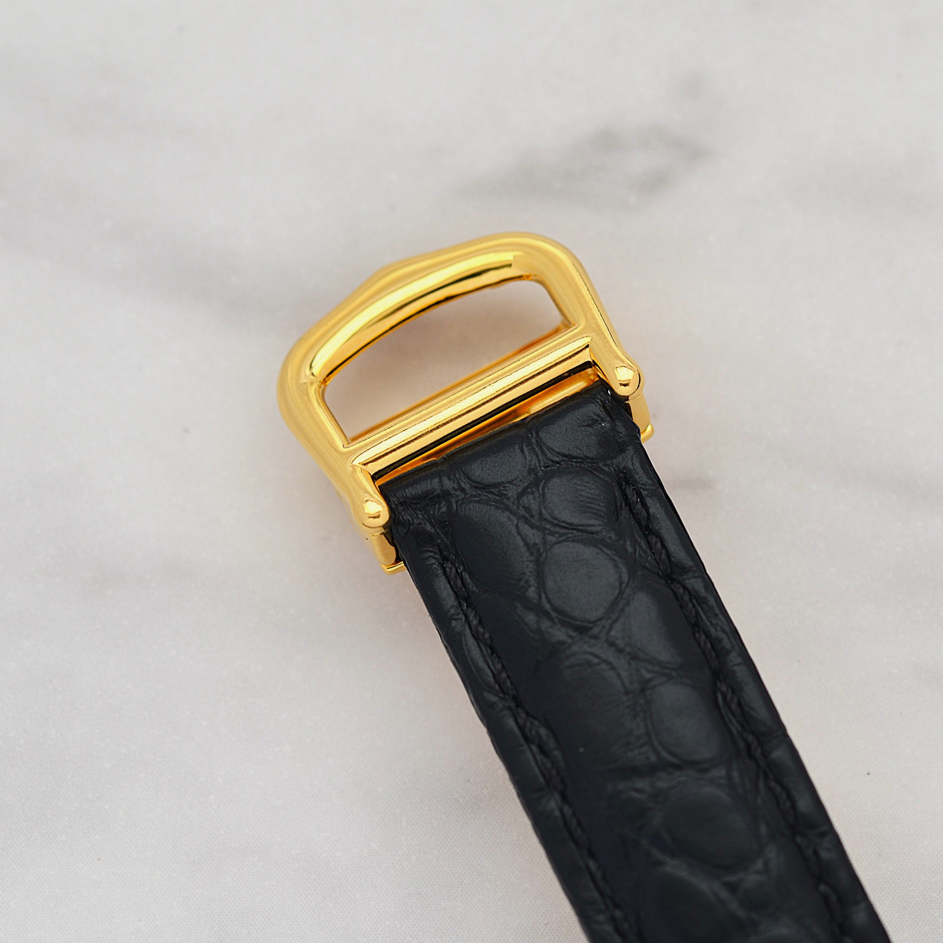 【Cartier】Cartier Must Tank SM, late model, ivory Roman numerals, complete with accessories