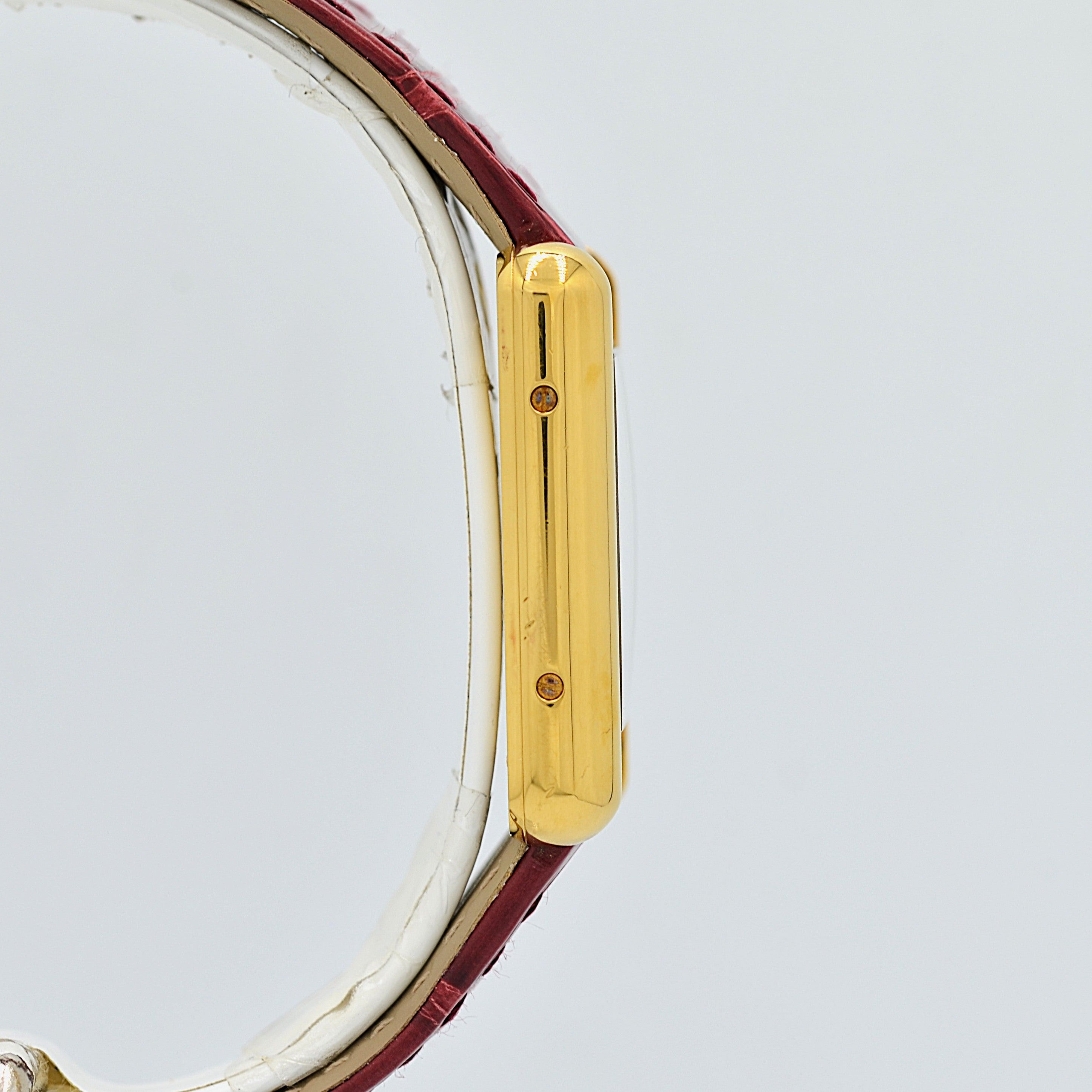 【Cartier】Cartier Must Tank SM, late model, Aquarino, 2004 Christmas Limited Edition, New old stock, Complete with accessories