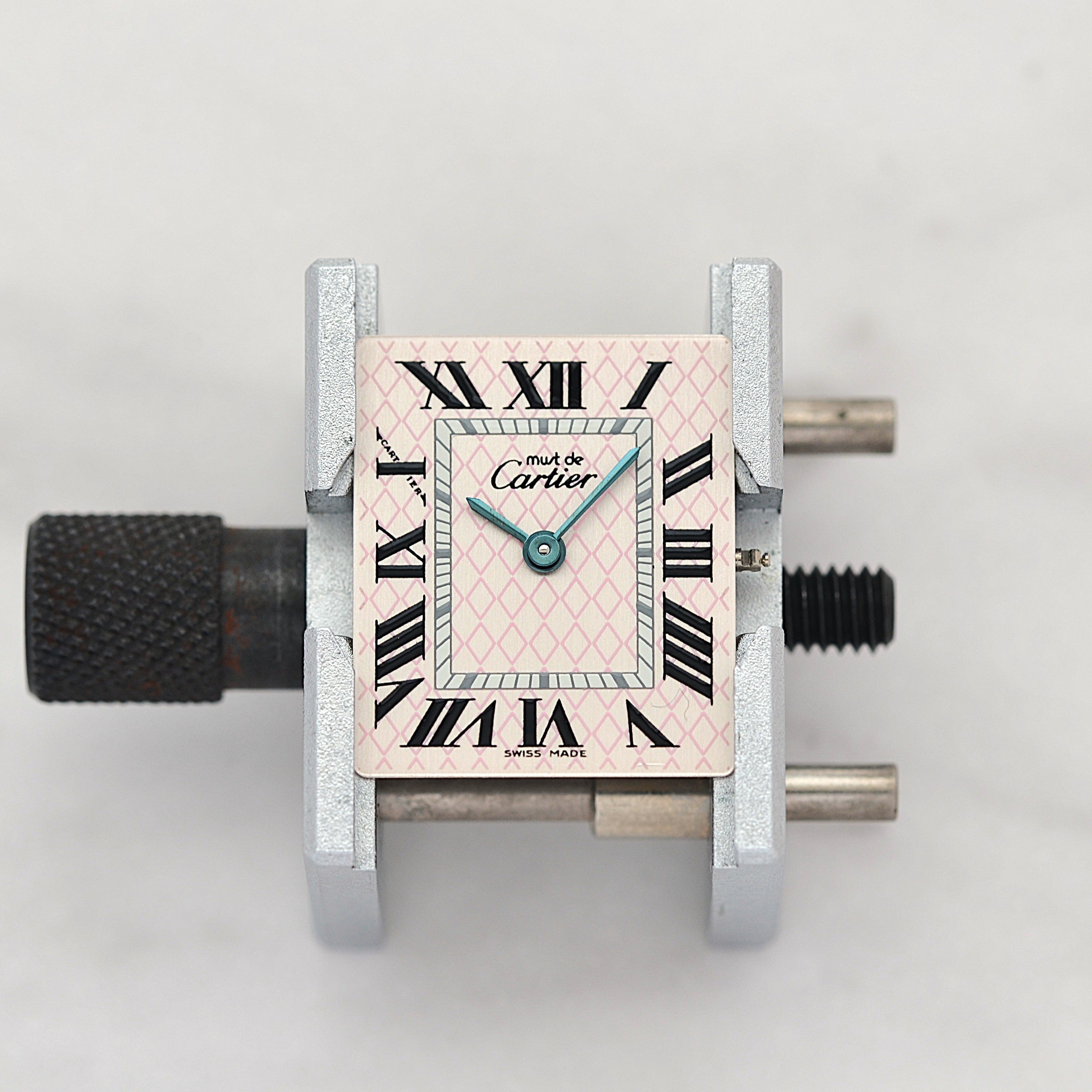 【Cartier】Cartier Must Tank SM, late model, Aquarino, 2004 Christmas Limited Edition, New old stock, Complete with accessories