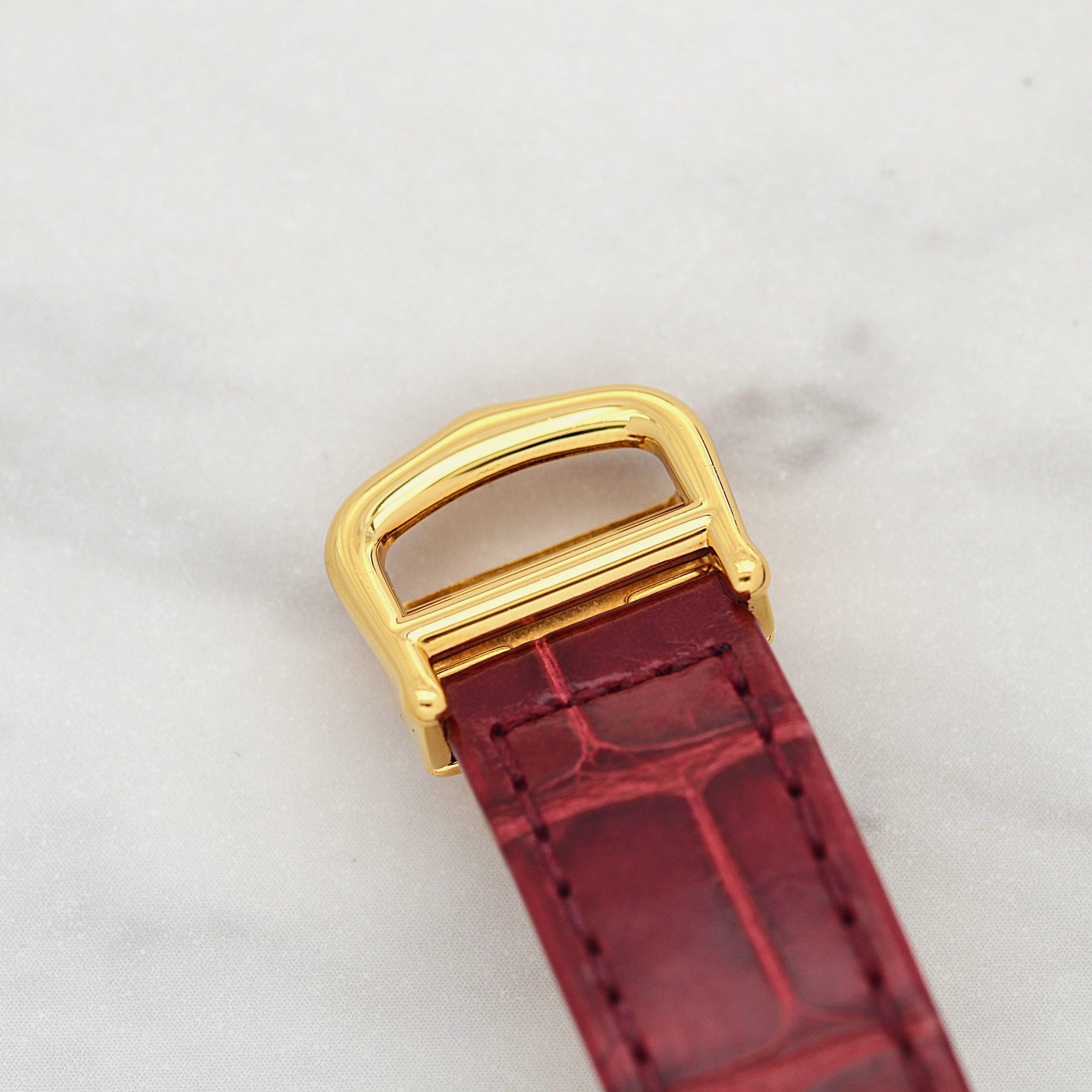 【Cartier】Cartier Must Tank SM, late model, Aquarino, 2004 Christmas Limited Edition, New old stock, Complete with accessories