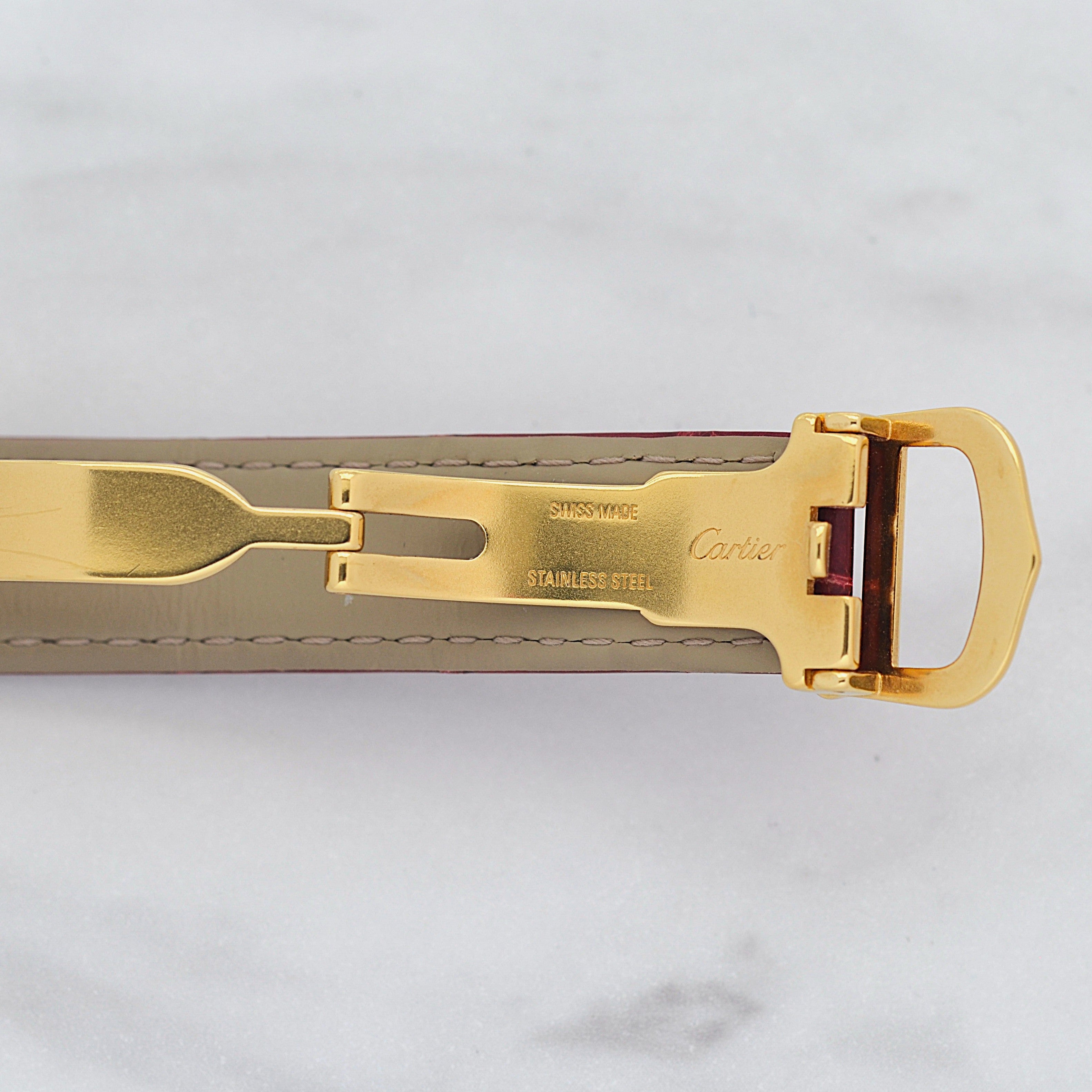 【Cartier】Cartier Must Tank SM, late model, Aquarino, 2004 Christmas Limited Edition, New old stock, Complete with accessories
