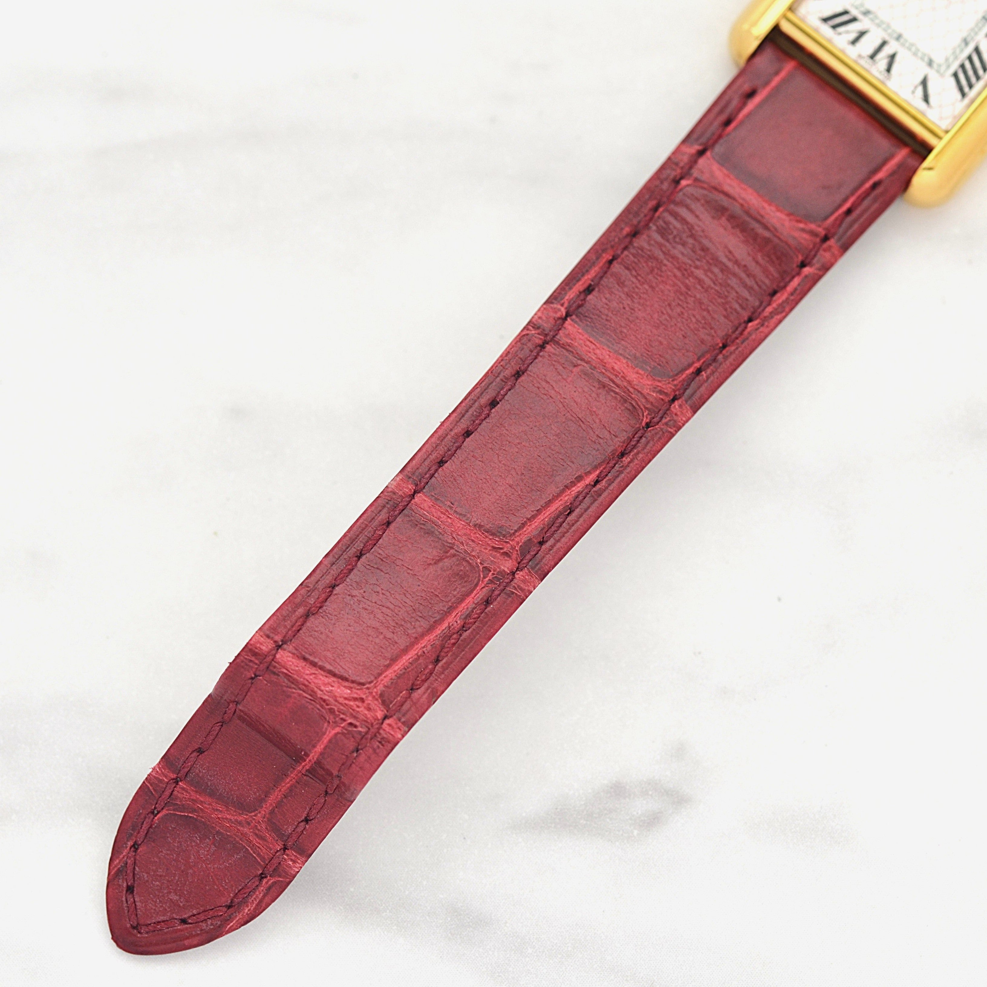 【Cartier】Cartier Must Tank SM, late model, Aquarino, 2004 Christmas Limited Edition, New old stock, Complete with accessories