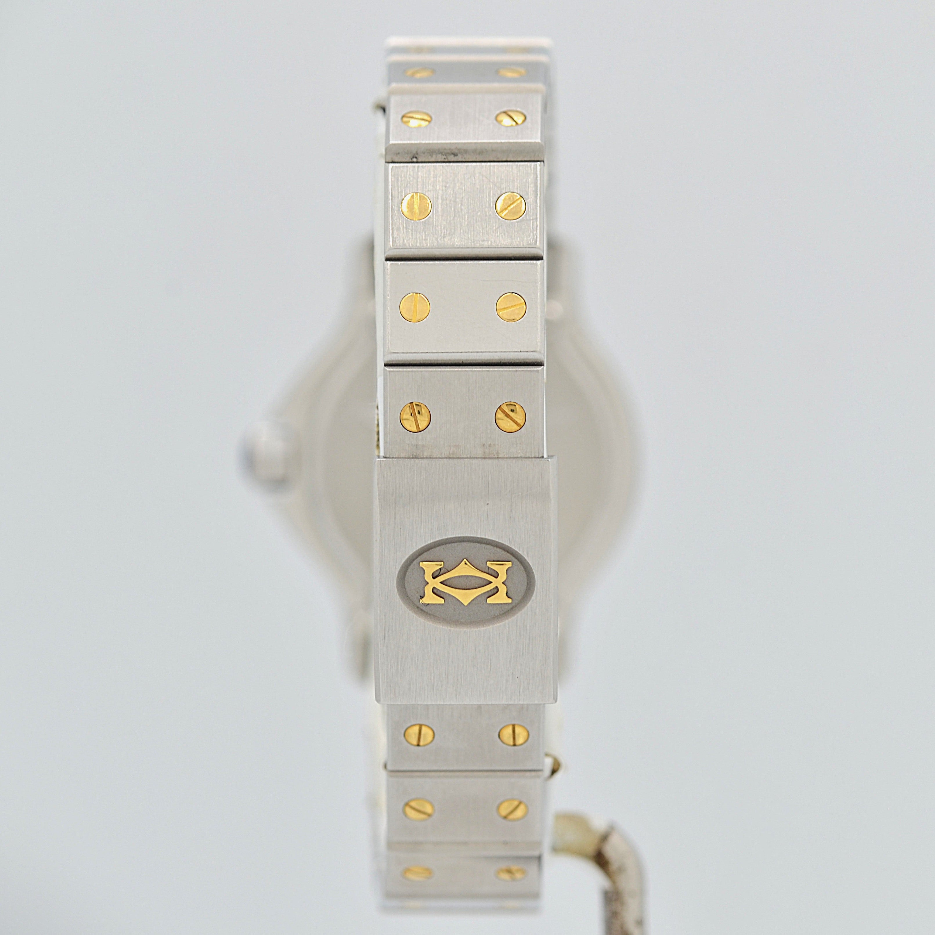 【Cartier】カルティエ サントスオクタゴン SM 18KYG×SS クォーツモデル カルティエコンプリートサービス済み
