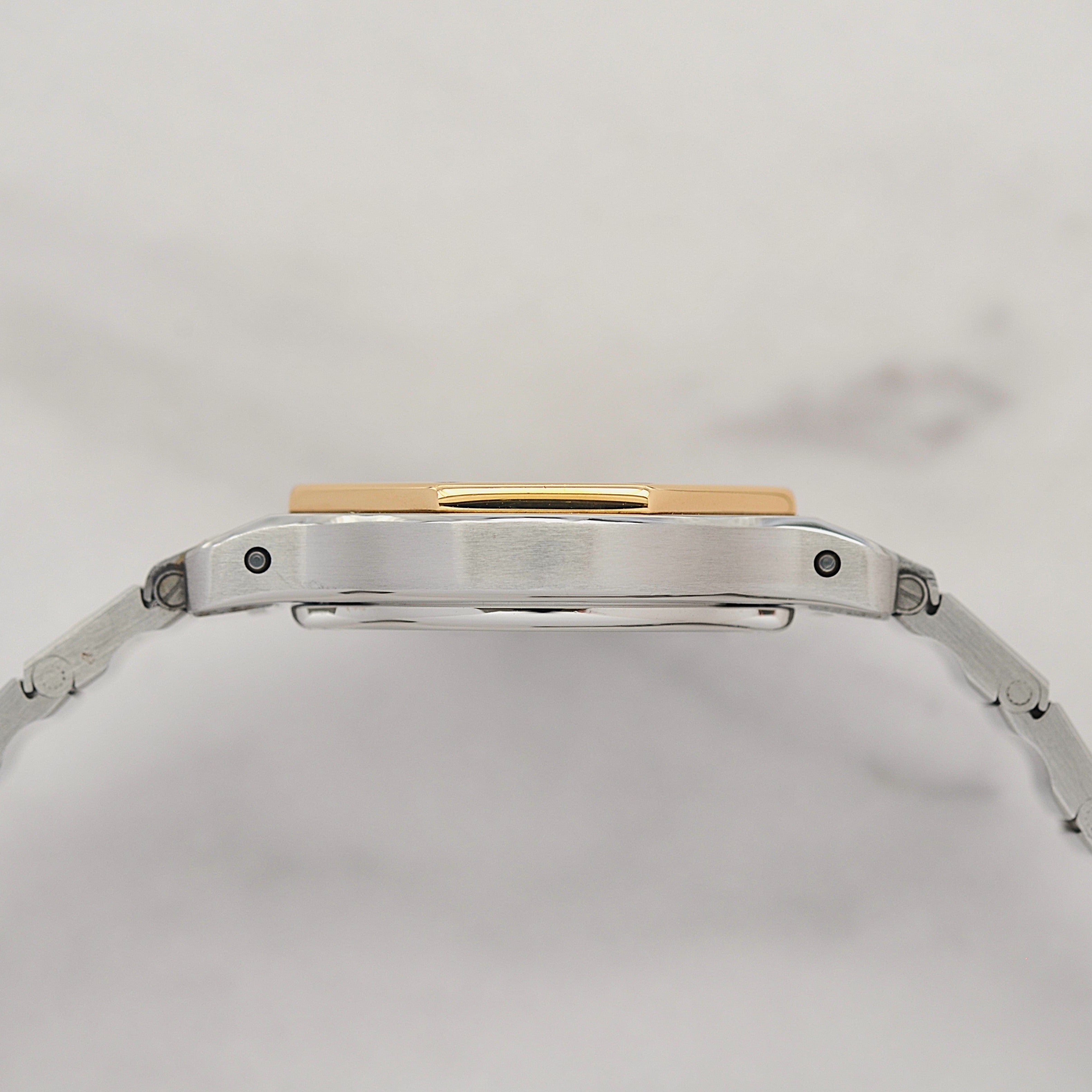 【Cartier】カルティエ サントスオクタゴン SM 18KYG×SS クォーツモデル カルティエコンプリートサービス済み