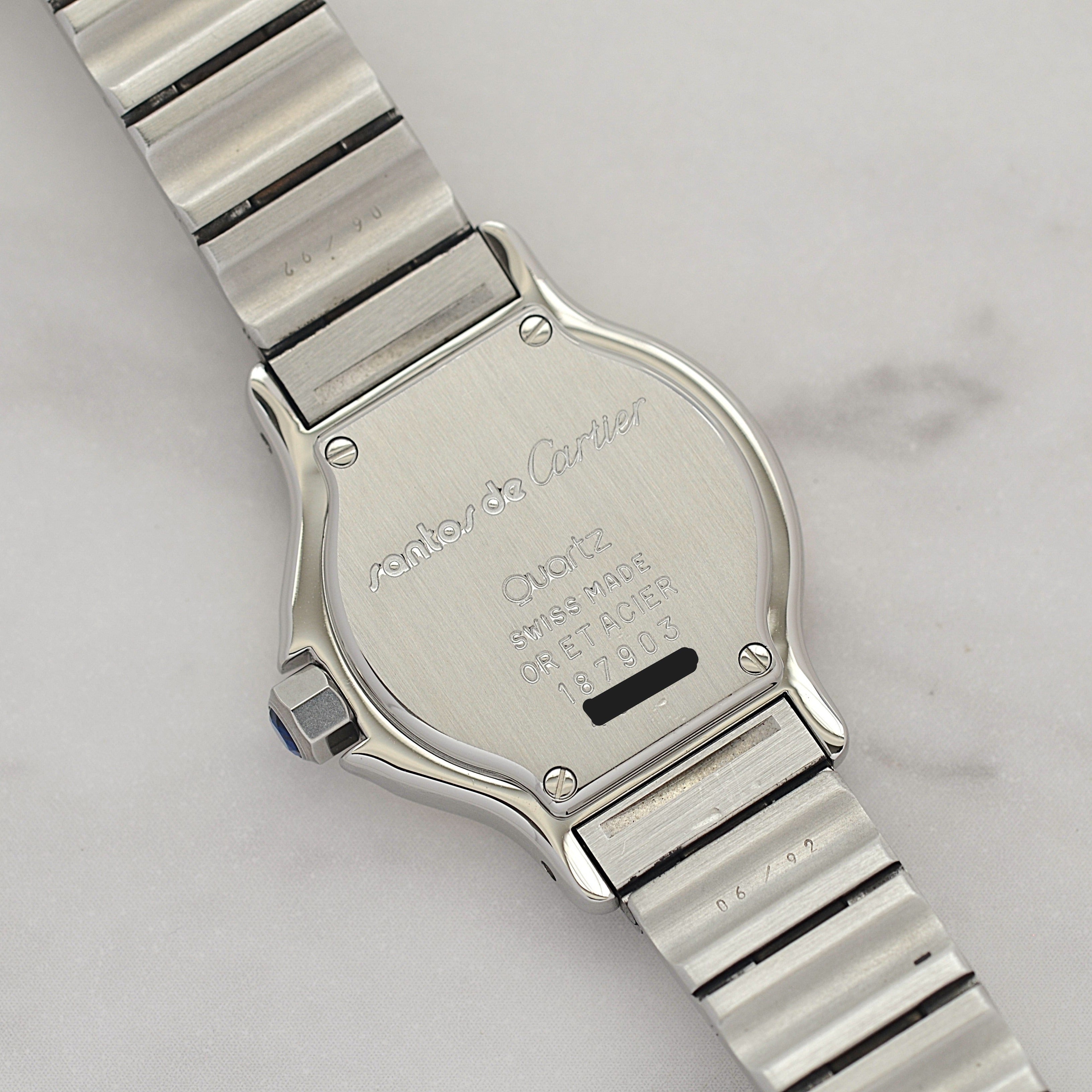 【Cartier】カルティエ サントスオクタゴン SM 18KYG×SS クォーツモデル カルティエコンプリートサービス済み