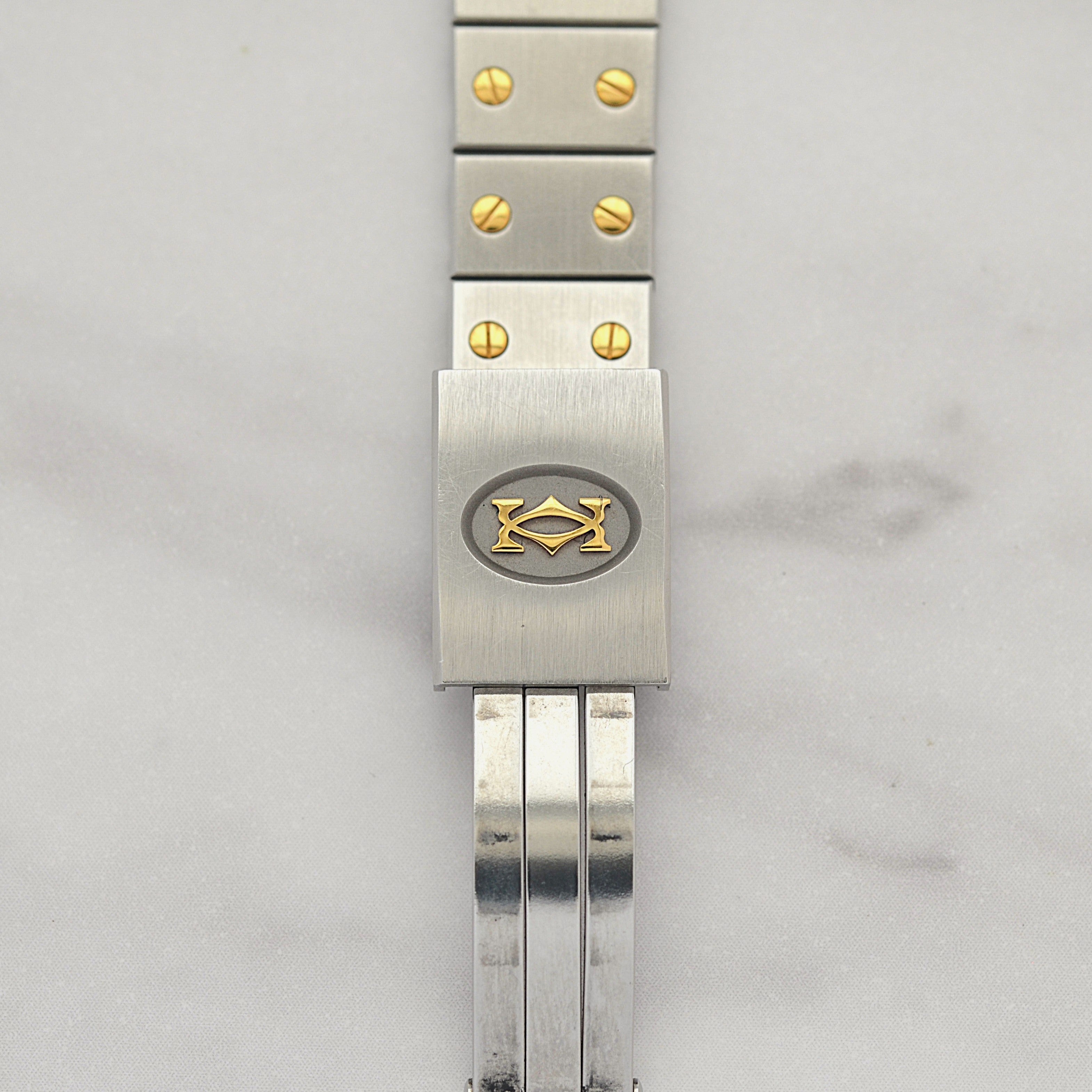 【Cartier】カルティエ サントスオクタゴン SM 18KYG×SS クォーツモデル カルティエコンプリートサービス済み