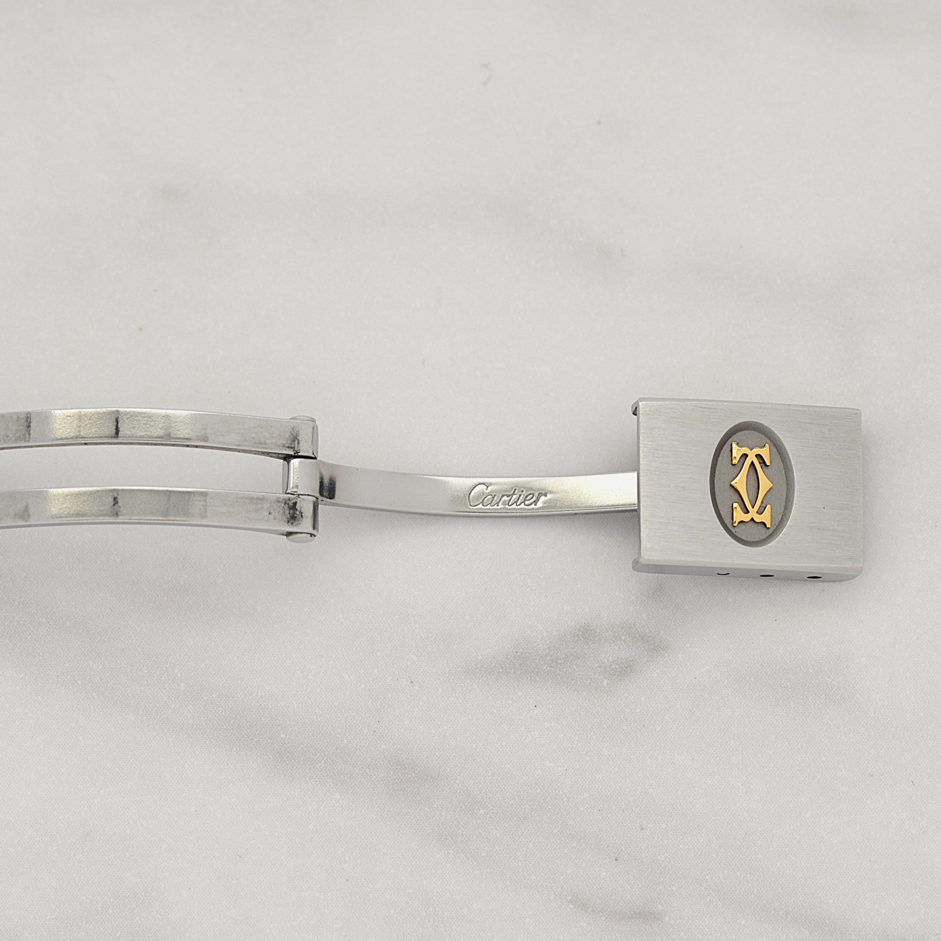 【Cartier】カルティエ サントスオクタゴン SM 18KYG×SS クォーツモデル カルティエコンプリートサービス済み