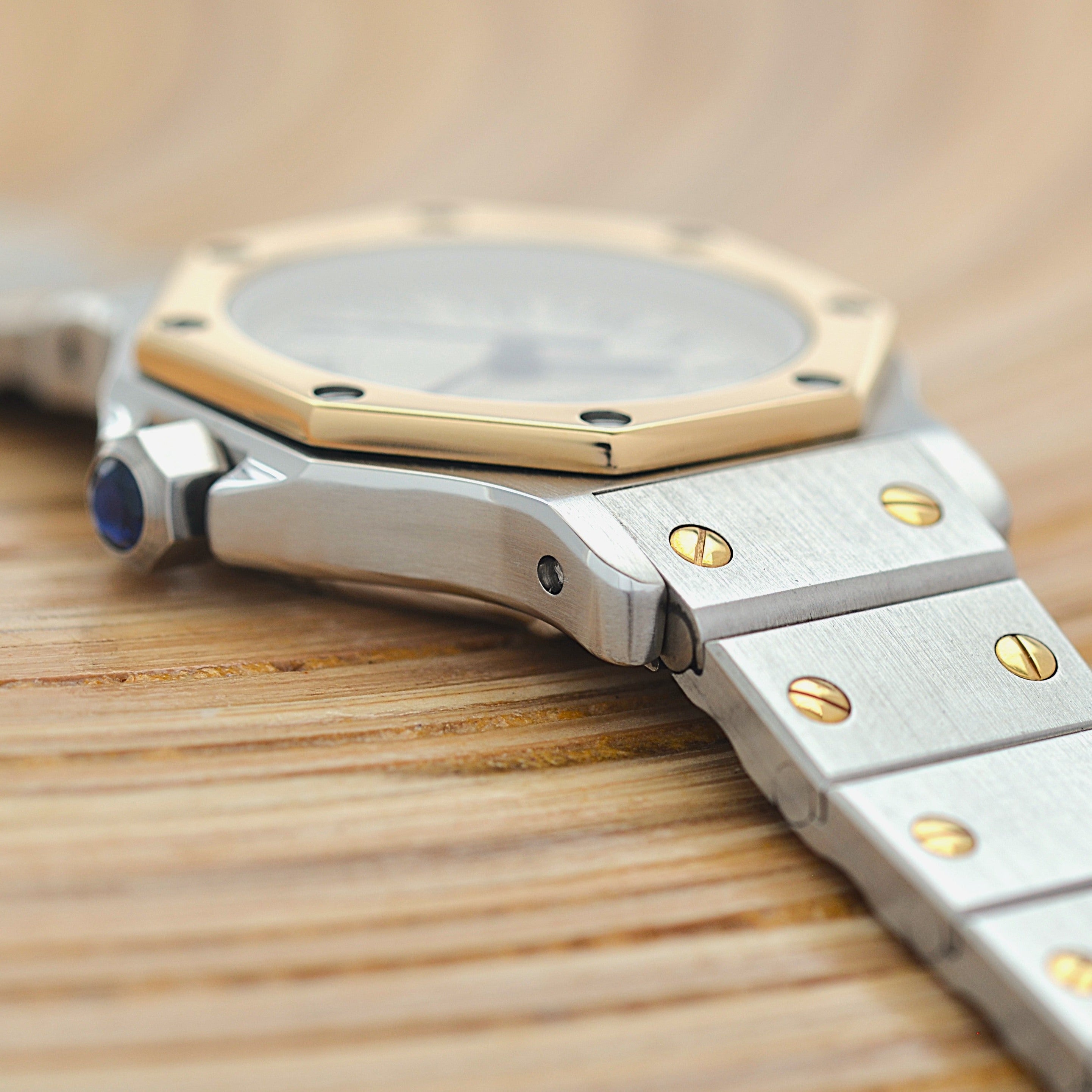 【Cartier】カルティエ サントスオクタゴン SM 18KYG×SS クォーツモデル カルティエコンプリートサービス済み