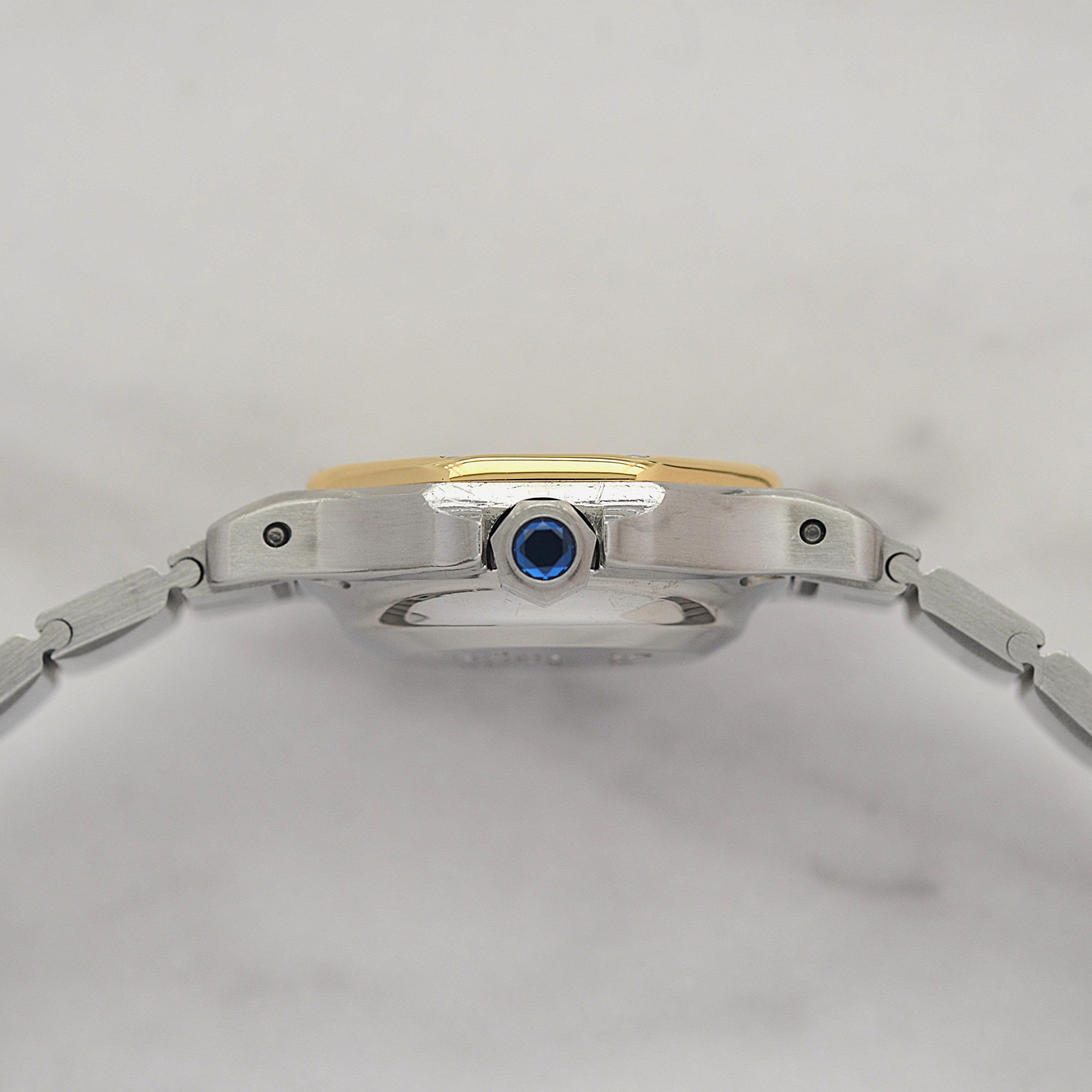 【Cartier】カルティエ サントスオクタゴンSM 18KYG×SS 永久保証書付き カルティエコンプリートサービス済み