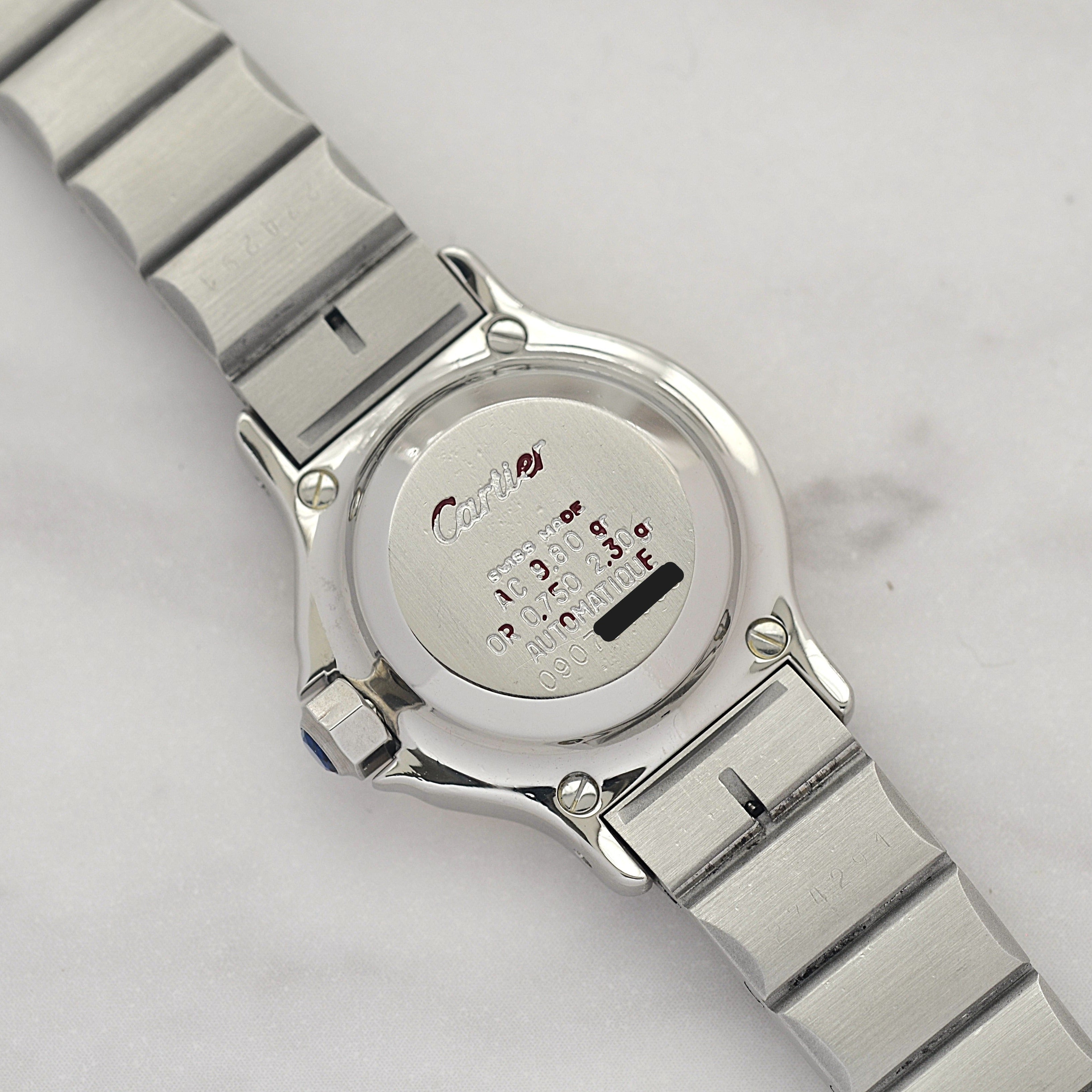 【Cartier】カルティエ サントスオクタゴンSM 18KYG×SS 永久保証書付き カルティエコンプリートサービス済み