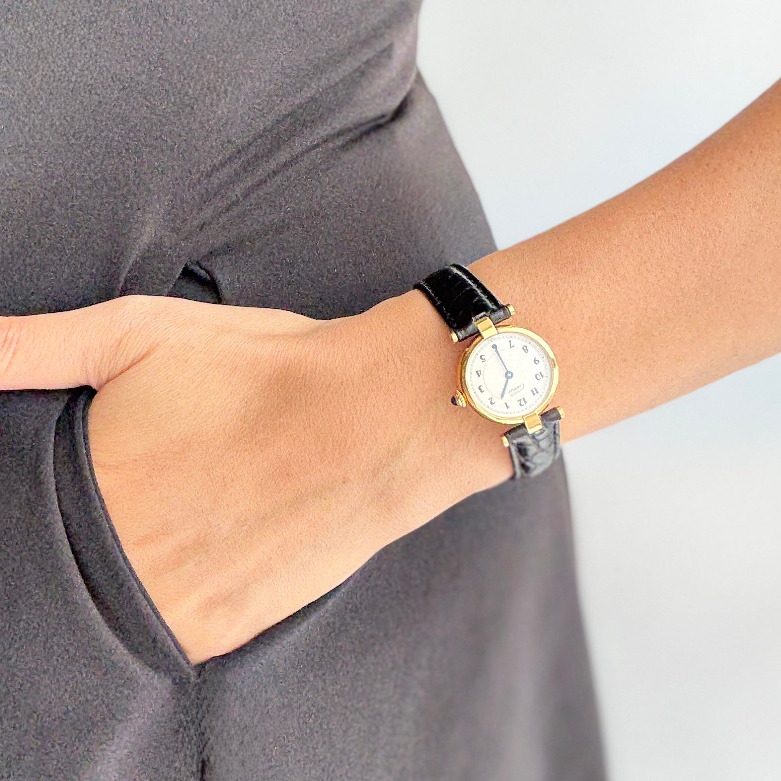 【Cartier】カルティエ マストヴァンドームSM アラビア 純正Dバックル付き