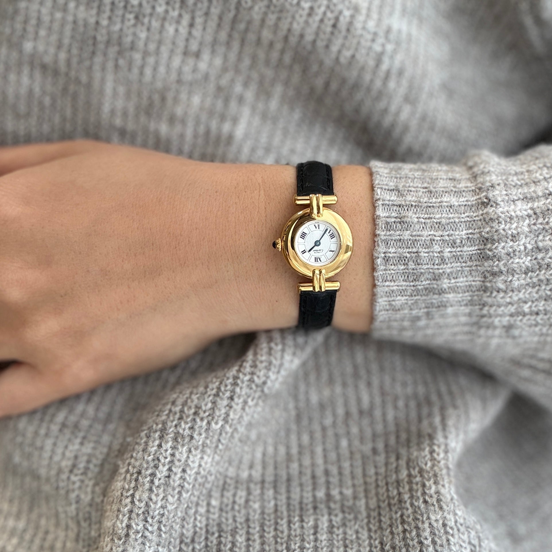 [Cartier] Cartier Must Colisee GP Flying Roman numerals with genuine D-buckle