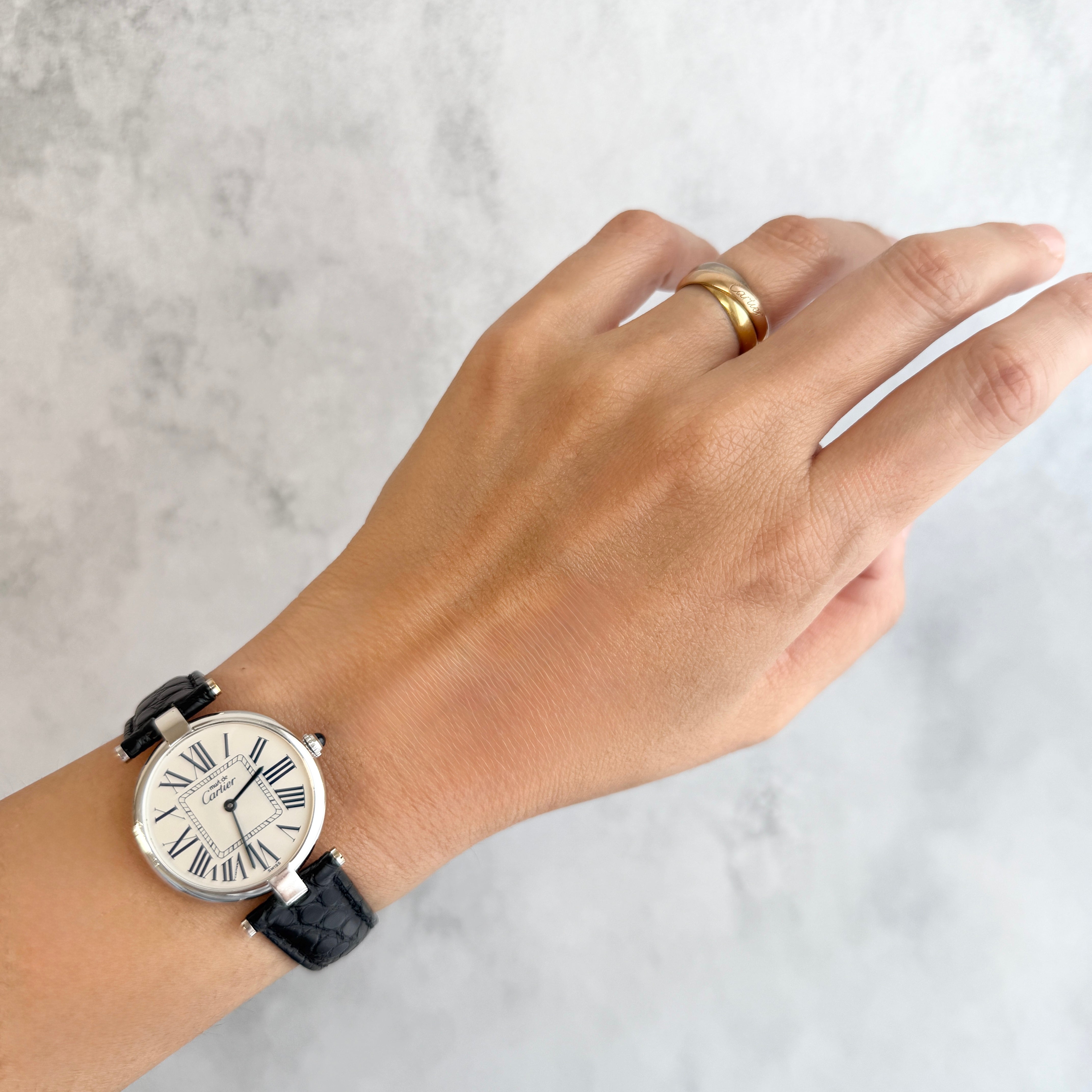 【Cartier】Cartier Must Vendome LM Opalin with original deployant buckle
