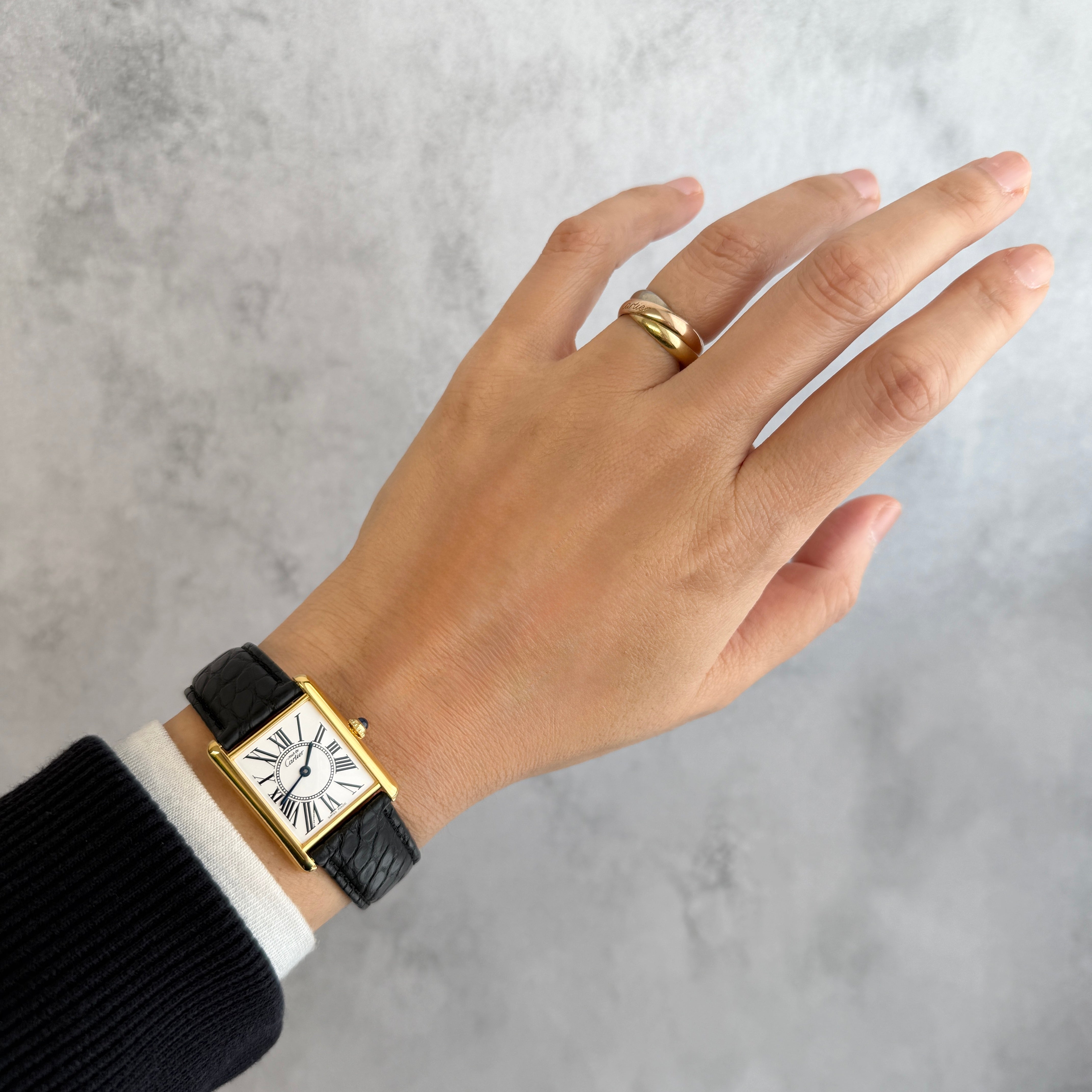 【Cartier】カルティエ マストタンクLM オパラン 付属品完備 カルティエコンプリートサービス済み