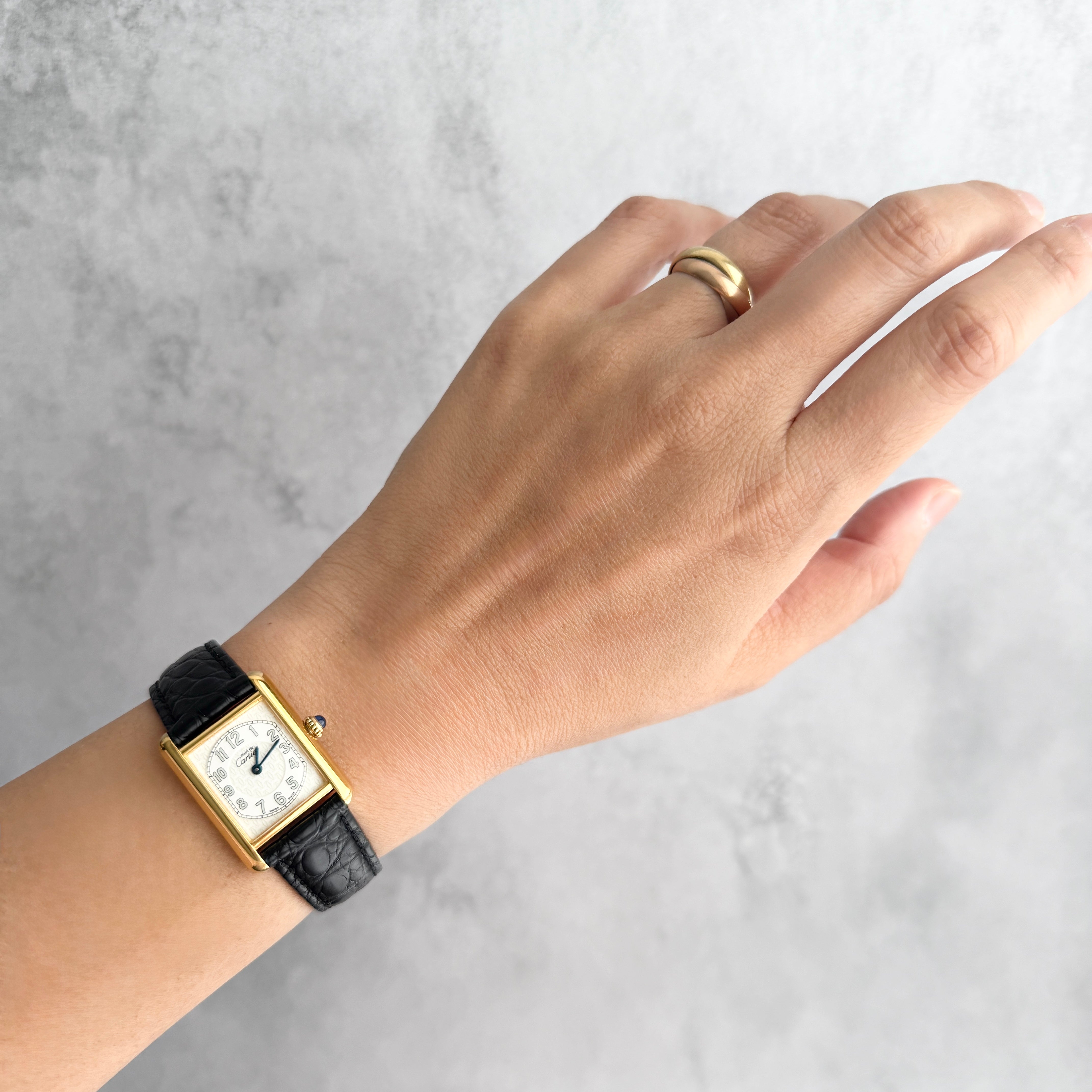 【Cartier】Cartier Must Tank SM, late model, telephone dial, with original deployant buckle
