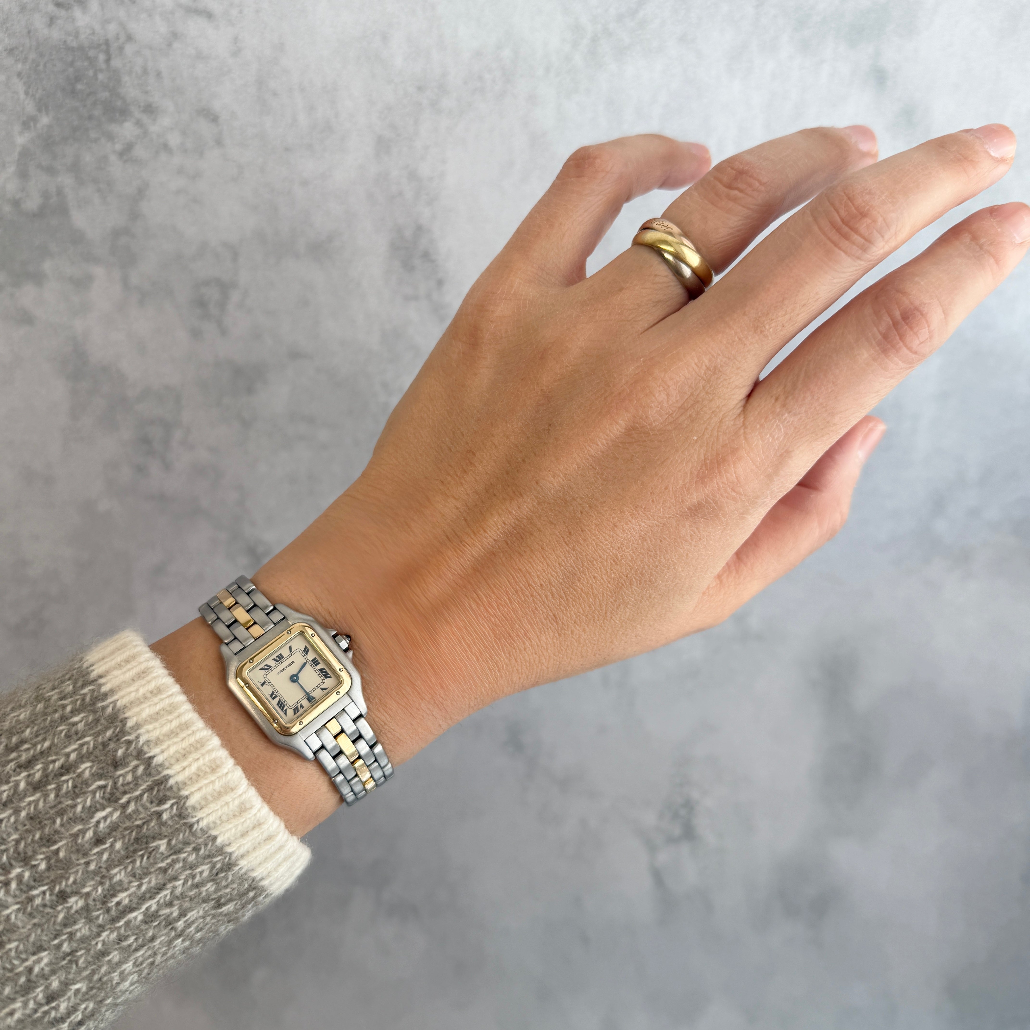 【Cartier】カルティエ パンテールSM 1ロウ 18KYG×SS