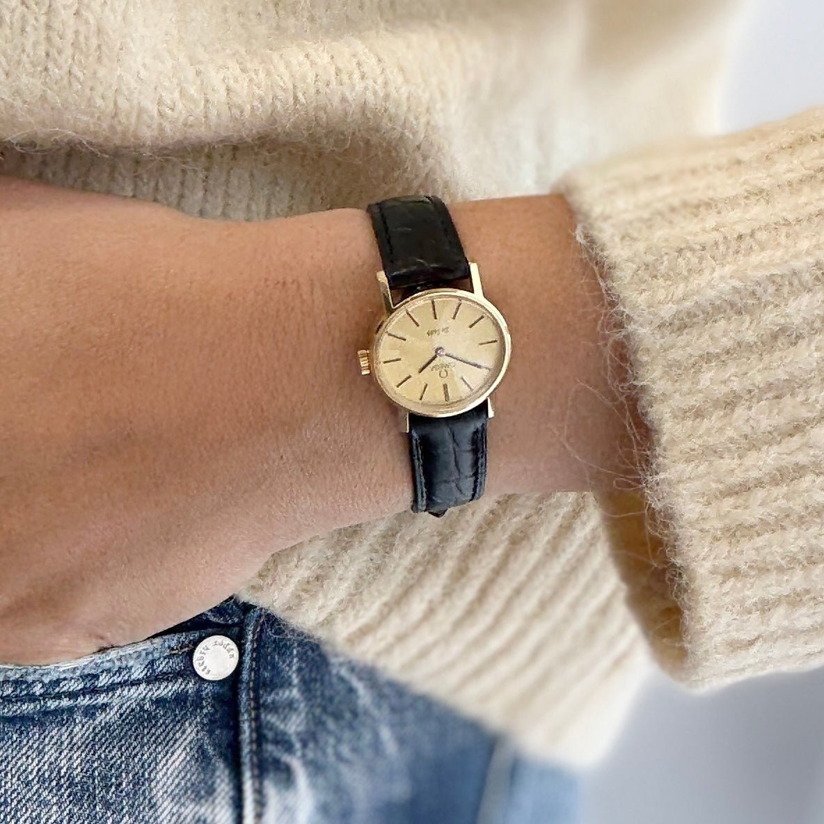 【OMEGA】オメガ デヴィル GP オーバルケース Gold デッドストック