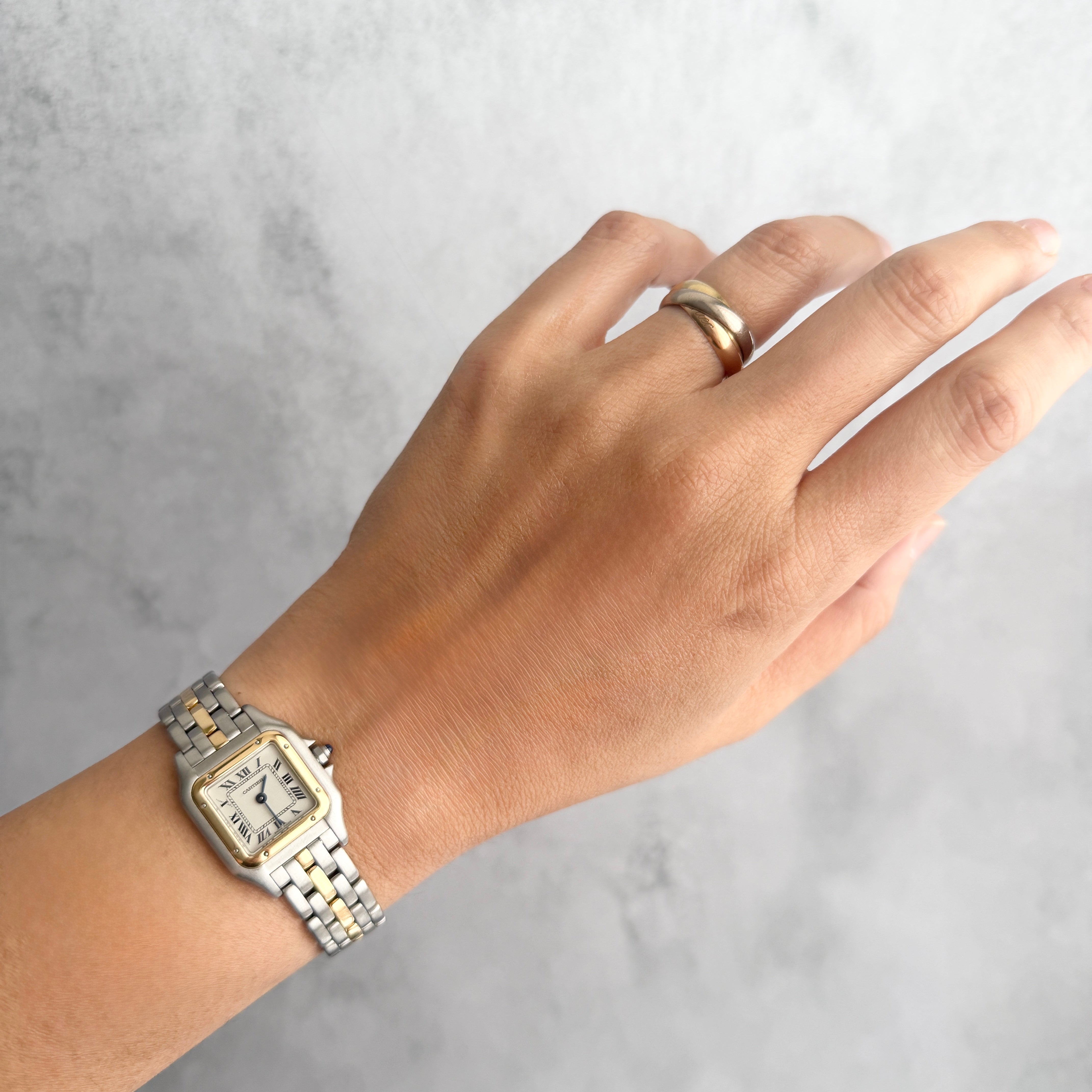 【Cartier】カルティエ パンテールSM 1ロウ 18KYG×SS カルティエコンプリートサービス済み