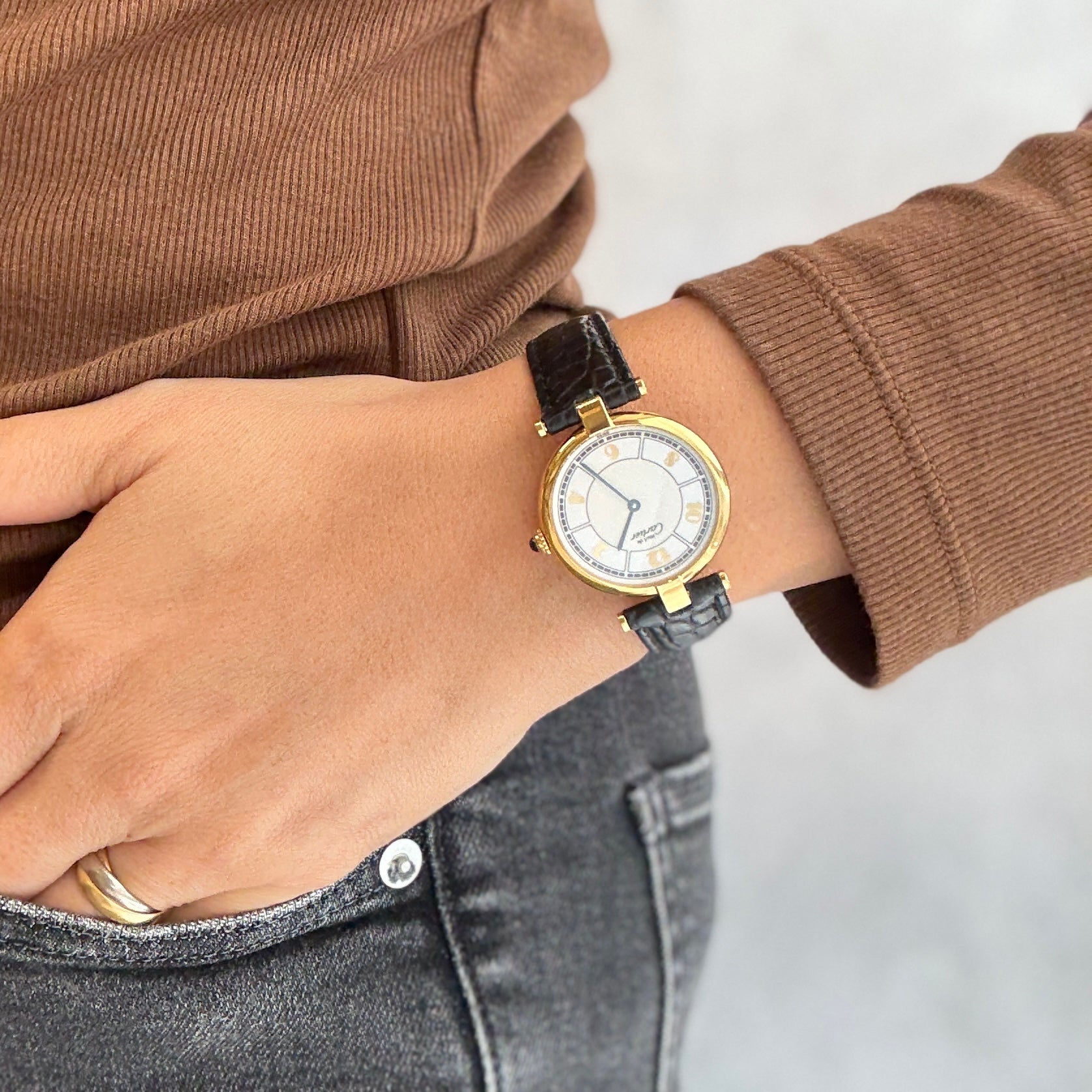 [Cartier] Cartier Must Vendôme LM Flying Arabic Watch with all accessories included